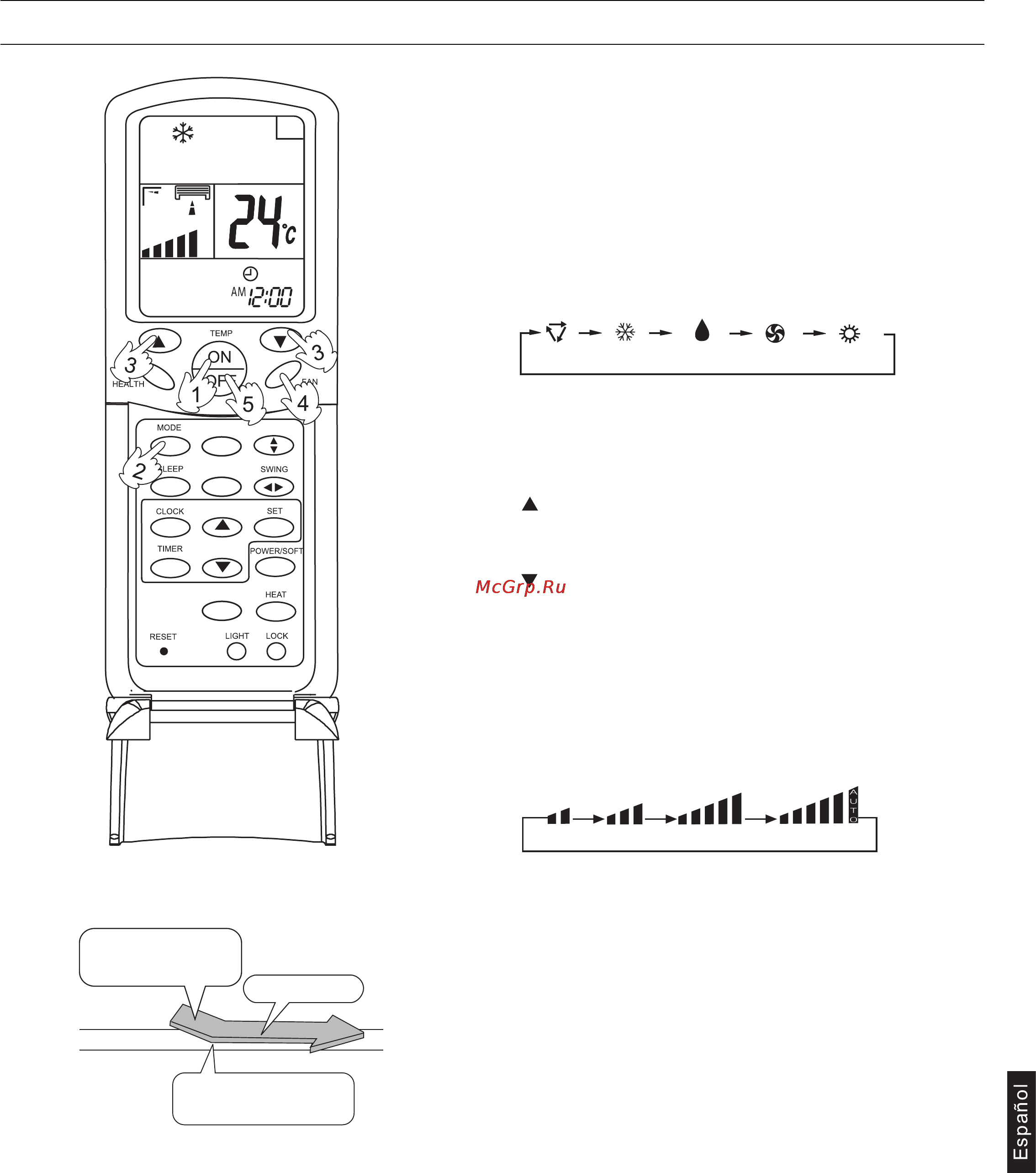 Haier AC282AFEAA+AU282AHEAA [137/158] Funcionamiento auto refrigeración deshumidificación y calefacción