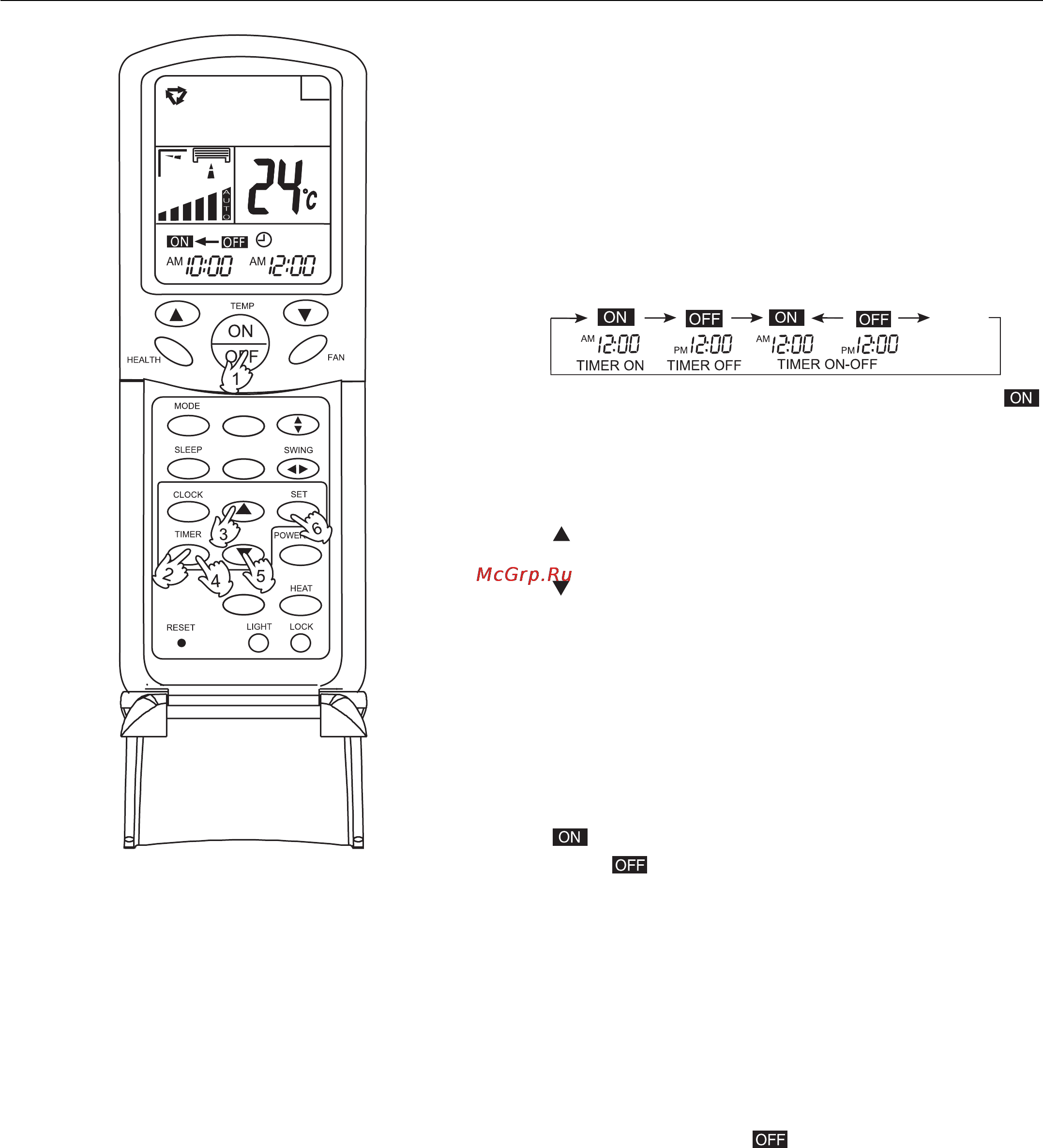 Haier AC282AFEAA+AU282AHEAA [142/158] Modalidad timer on off