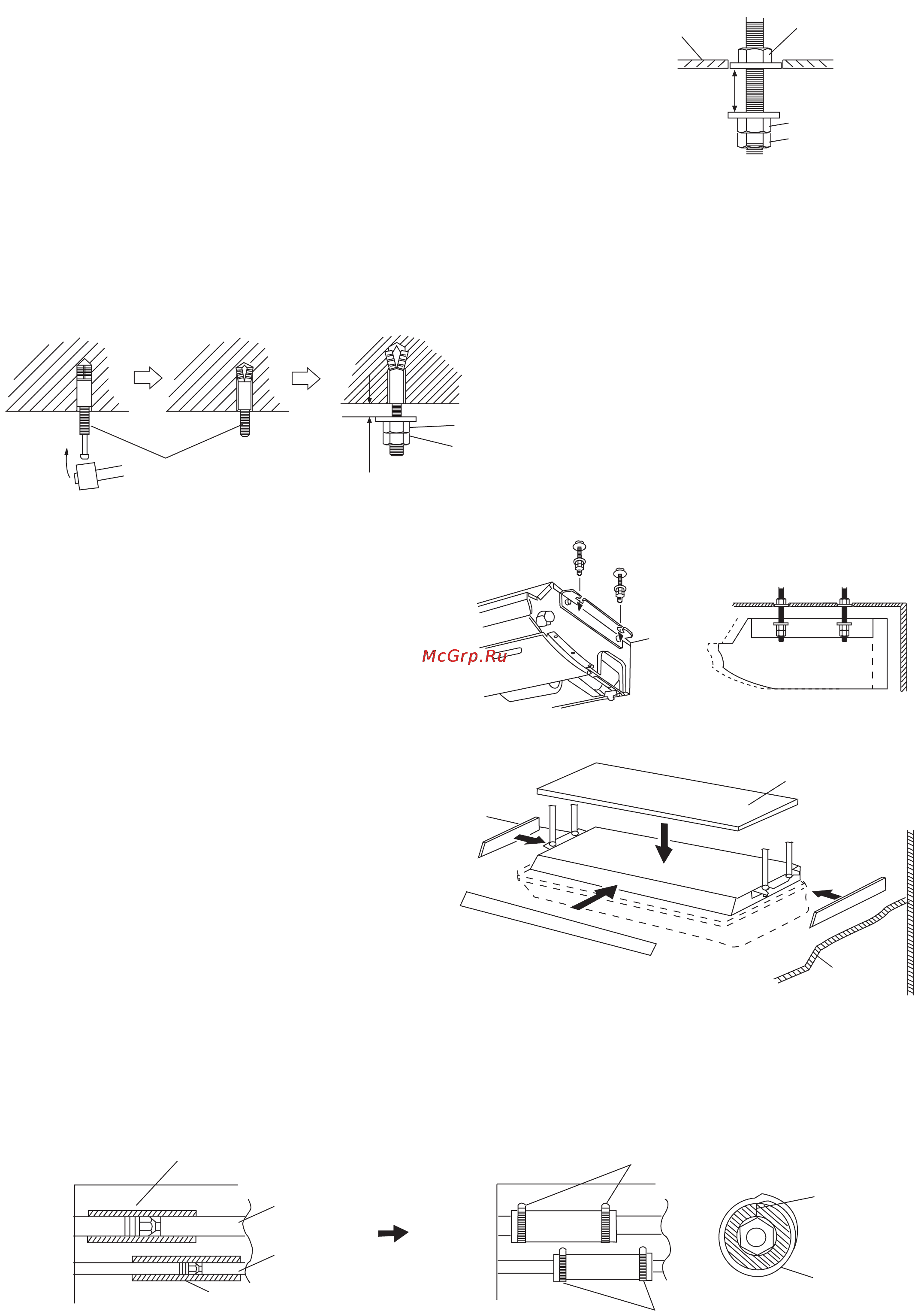 Haier AC282AFEAA+AU28NAHEAA [152/158] Perforación del techo y fijación de los pernos de suspensión 1 realice orificios de 25 mm de ø en los puntos en que se fijarán los pernos de suspensión las dos tuercas especiales se entregan con el aparato las tuer cas m10 no se suministran 2 instale los pernos luego introduzca al mismo tiempo las tuercas especiales a y b y una tuerca normal m10 para cada perno especificaciones pernos desde 980 hasta 1470n 100to 150kgf