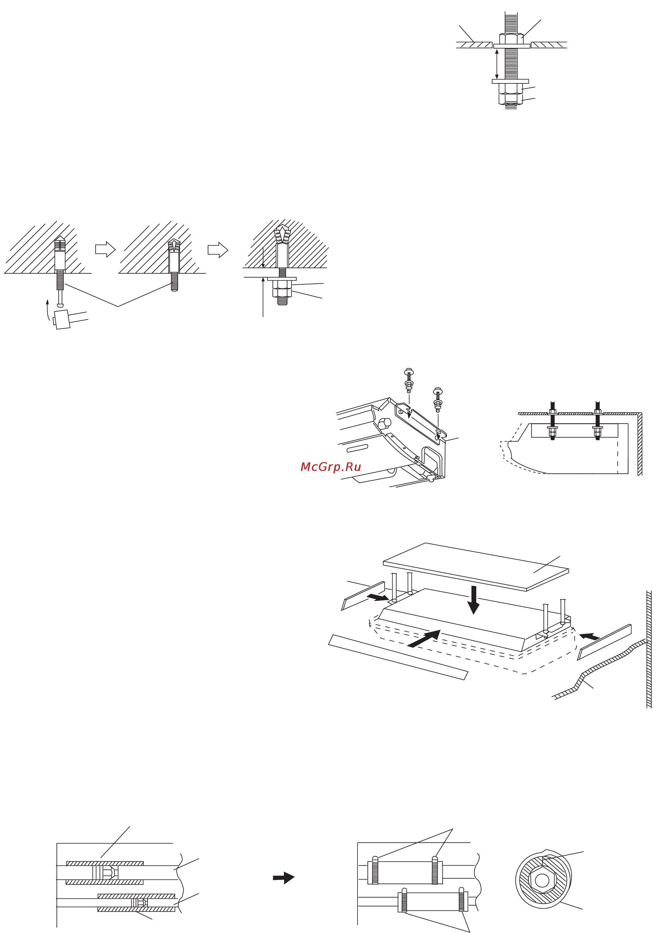 Haier AC282AFEAA+AU282AHEAA [92/158] Installer les boulons puis introduire temporairement l écrou spécial b fourni et un écrou m10 non fourni pour chaque boulon spécification des boulons d ancrage de 980 à 1470 n 100 à 150 kgf