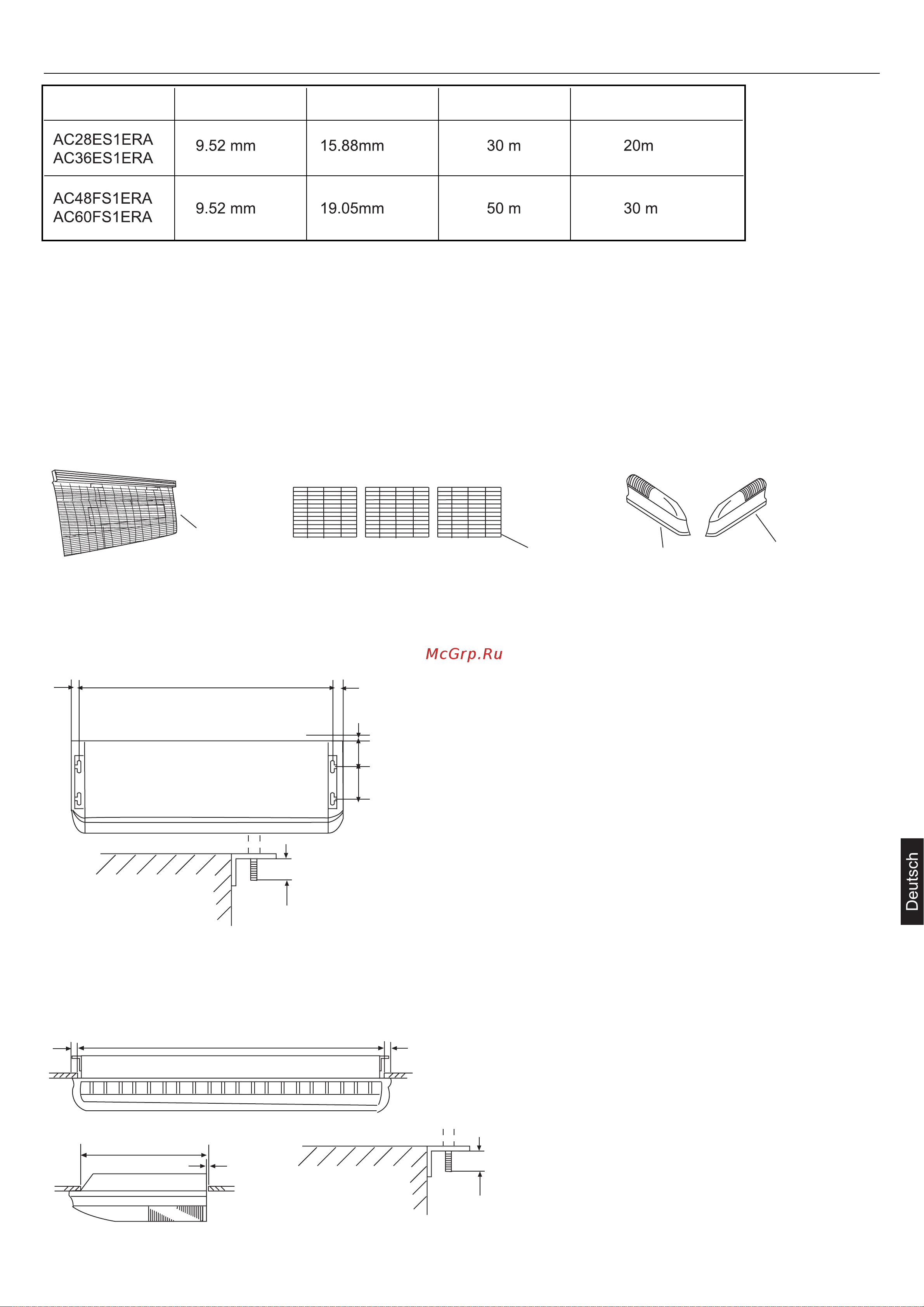 Haier AC36ES1ERA+1U36HS1ERA [107/114] Installation des innengeräts