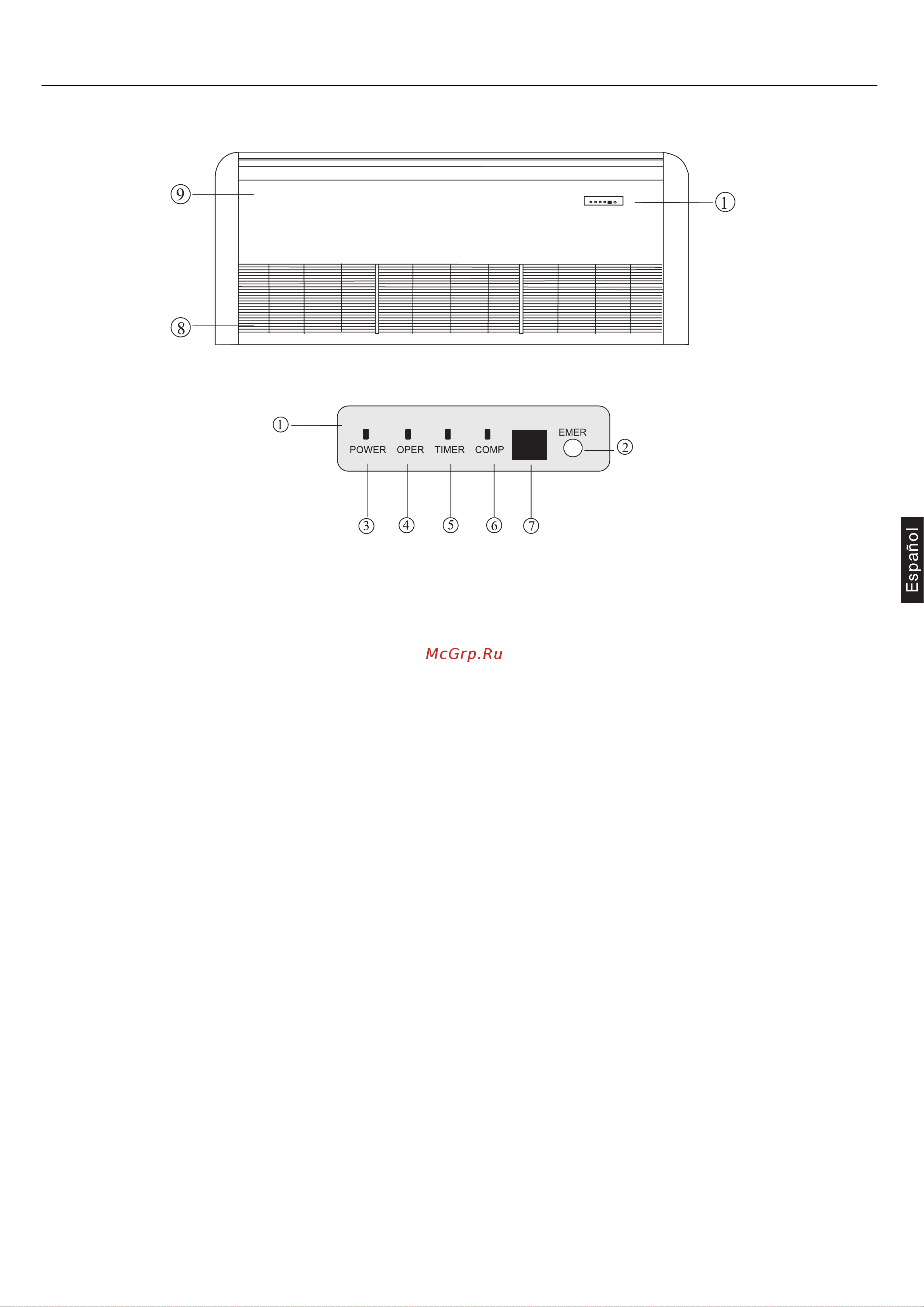 Haier AC60FS1ERA+1U60IS1ERA [31/114] Denominación de los componentes