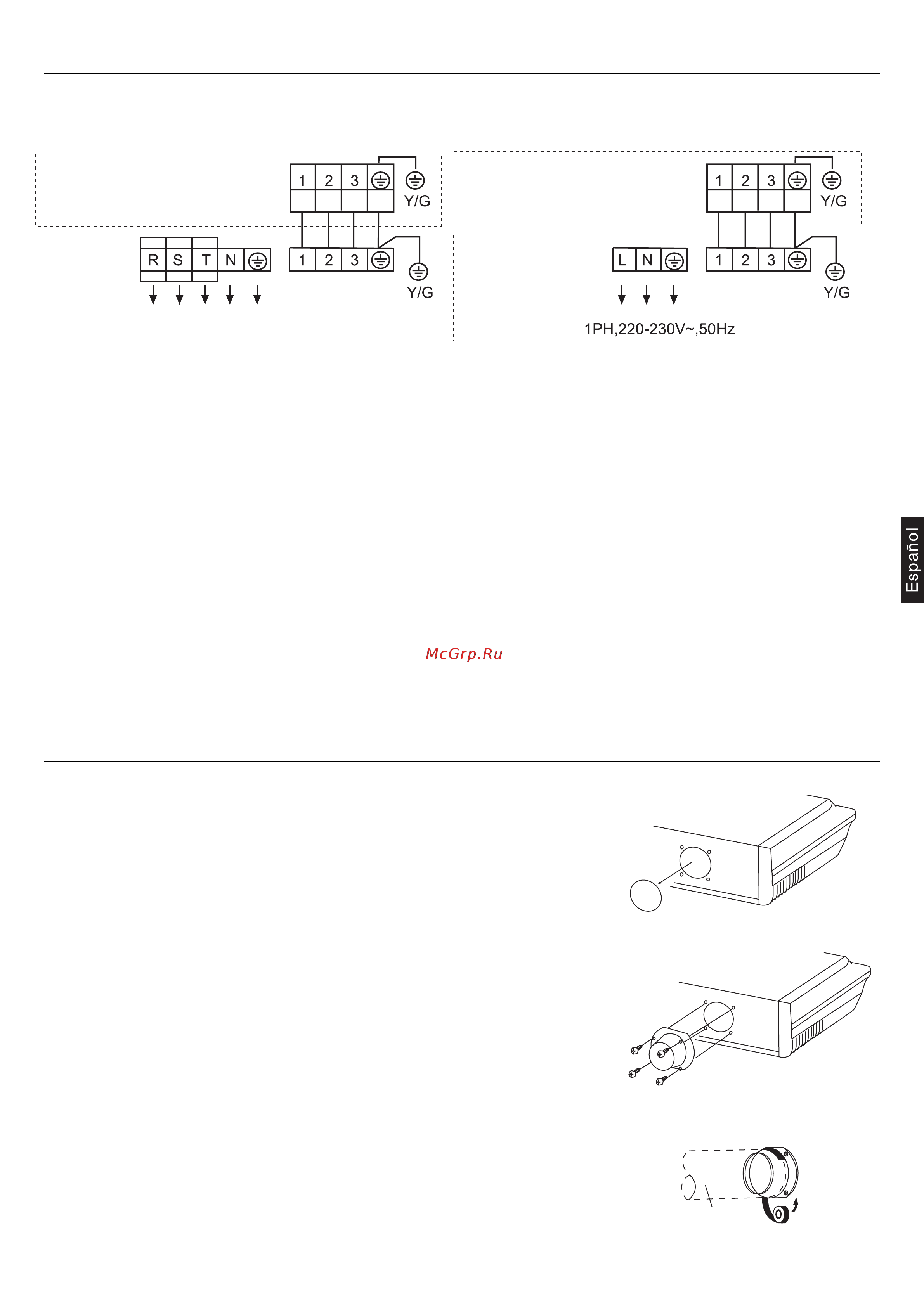 Haier AC48FS1ERA+1U48LS1ERA [45/114] Conexiones eléctricas