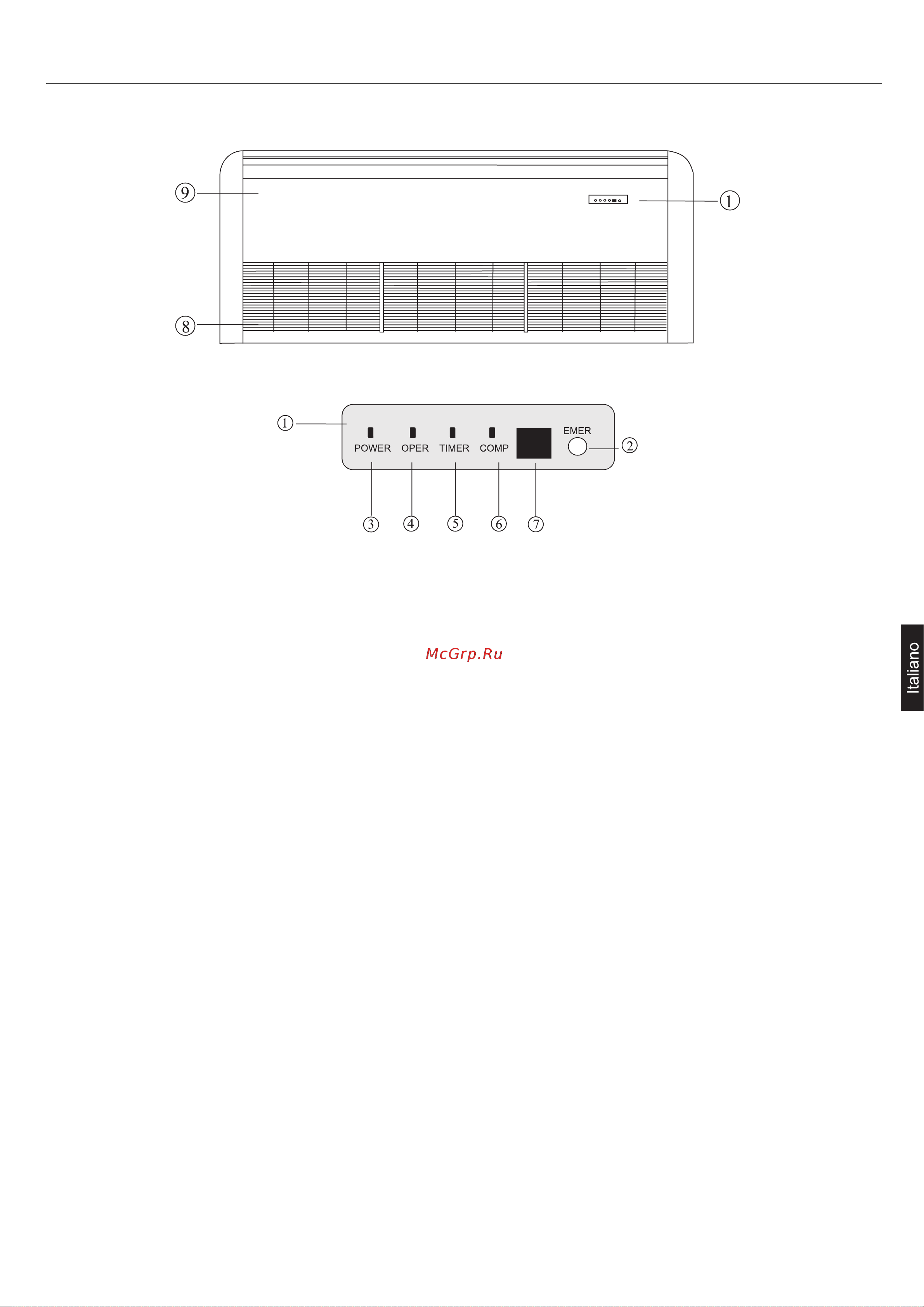 Haier AC36ES1ERA [53/114] Denominazione dei componenti