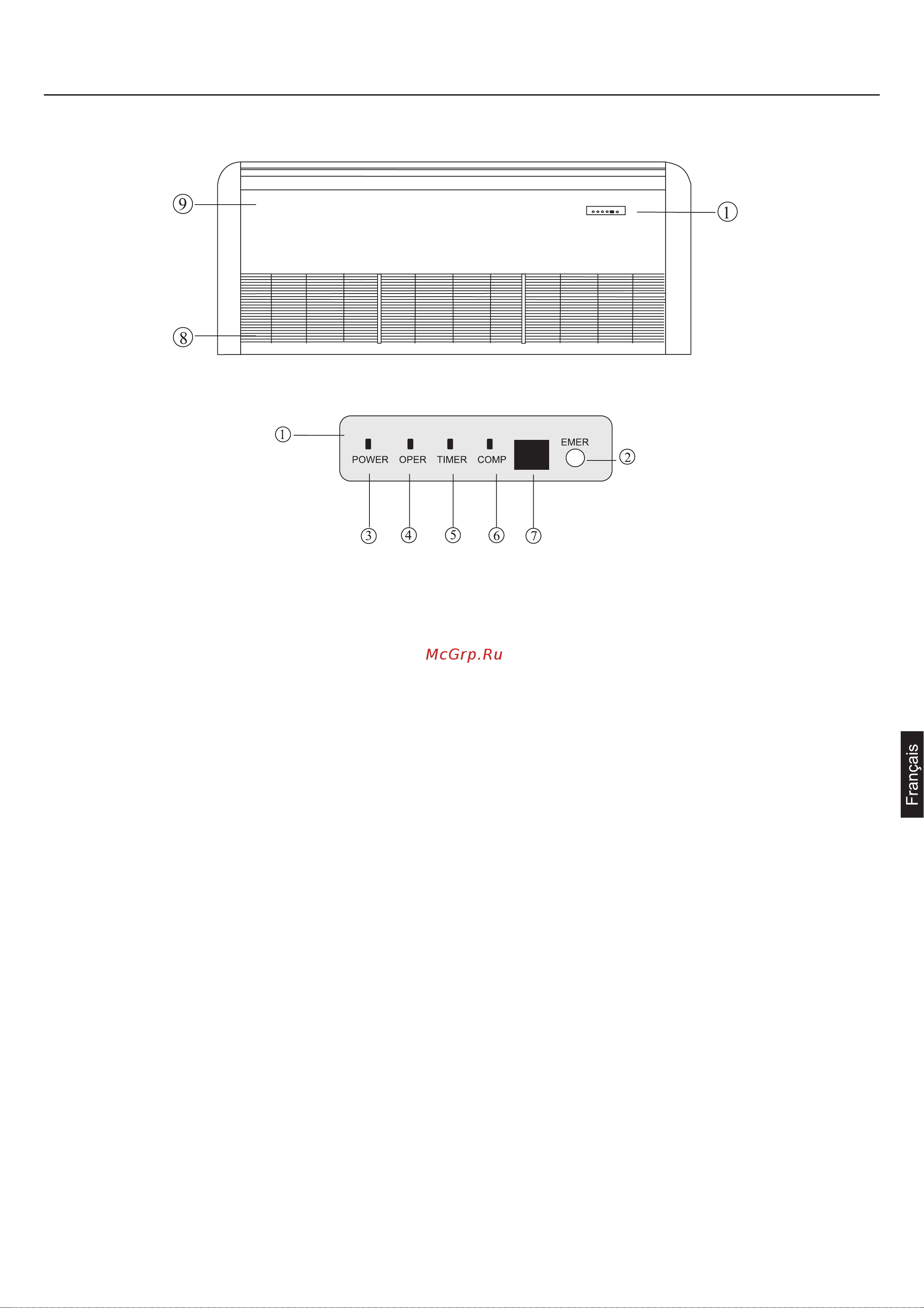 Haier AC36ES1ERA+1U36HS1ERA [75/114] Dénomination des composants