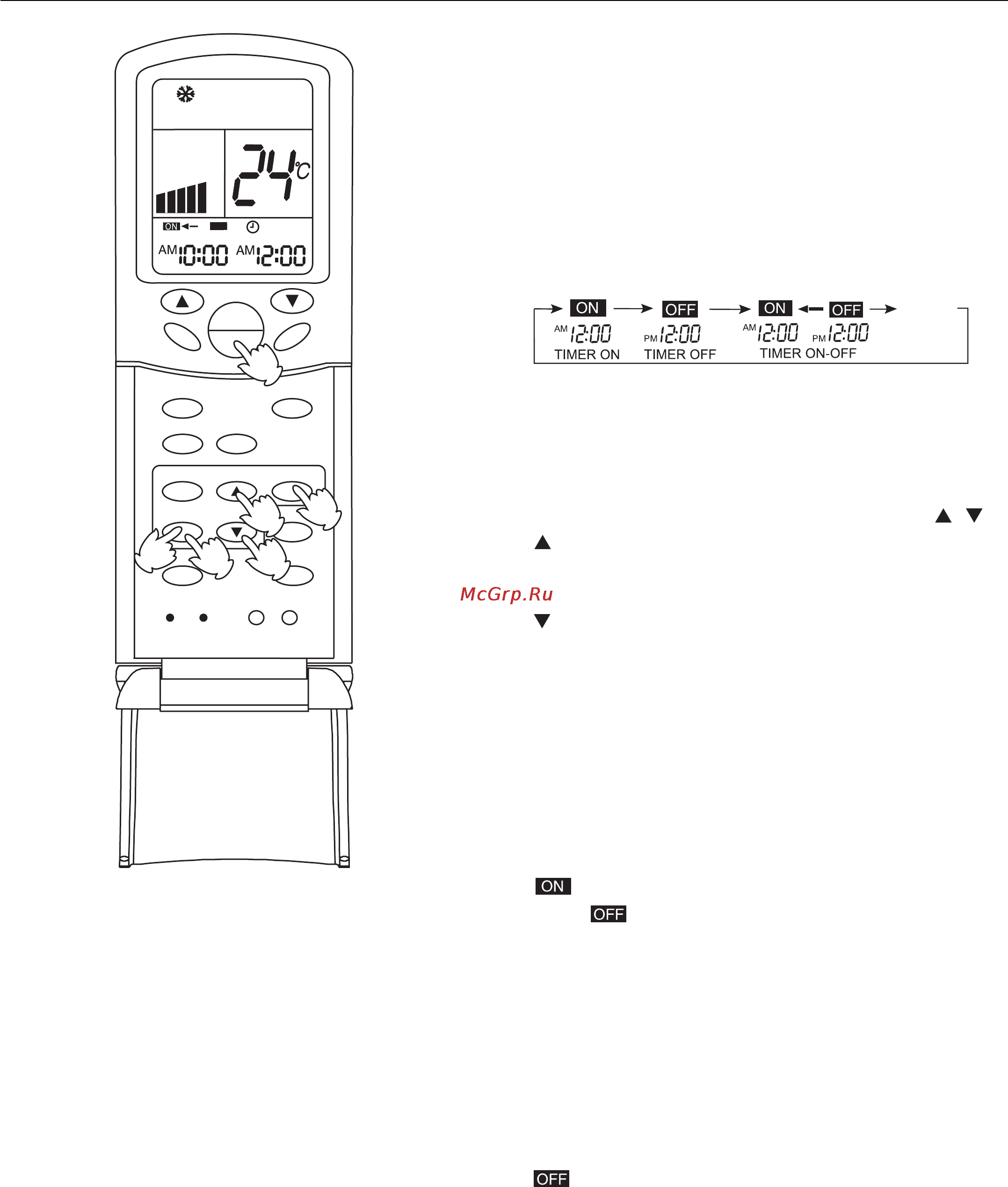 Haier AB282AEEAA+AU282AHEAA [168/190] Modo timer on off