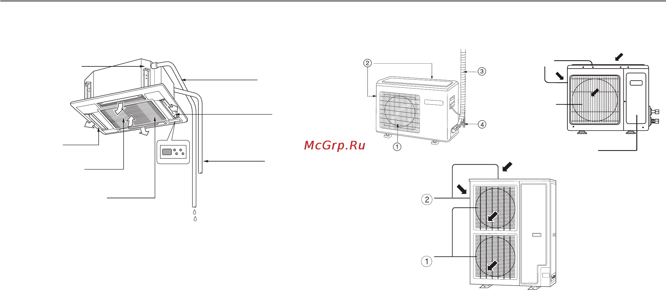 Haier AB362ACEAA+AU36NAIEAA [10/37] Основные части кондиционера