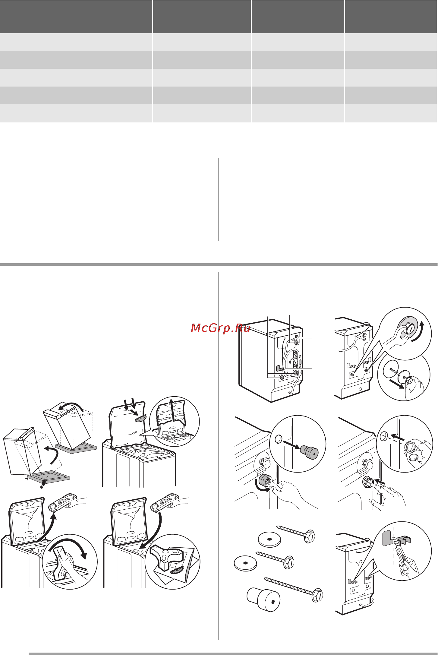 Zanussi ZWQ5102 [12/72] Instalace