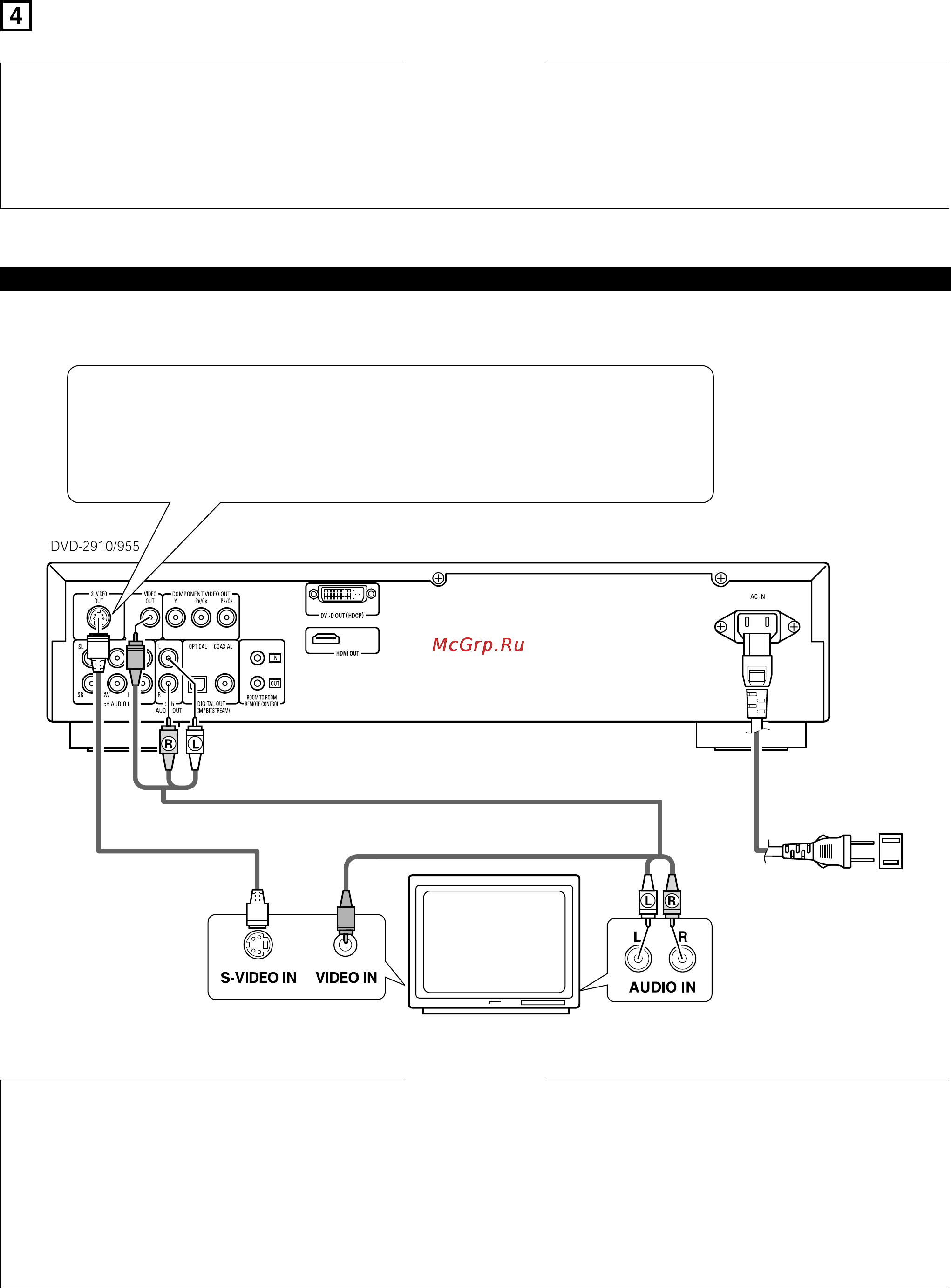 Denon DVD-2910 [10/78] 1 подключение к телевизору