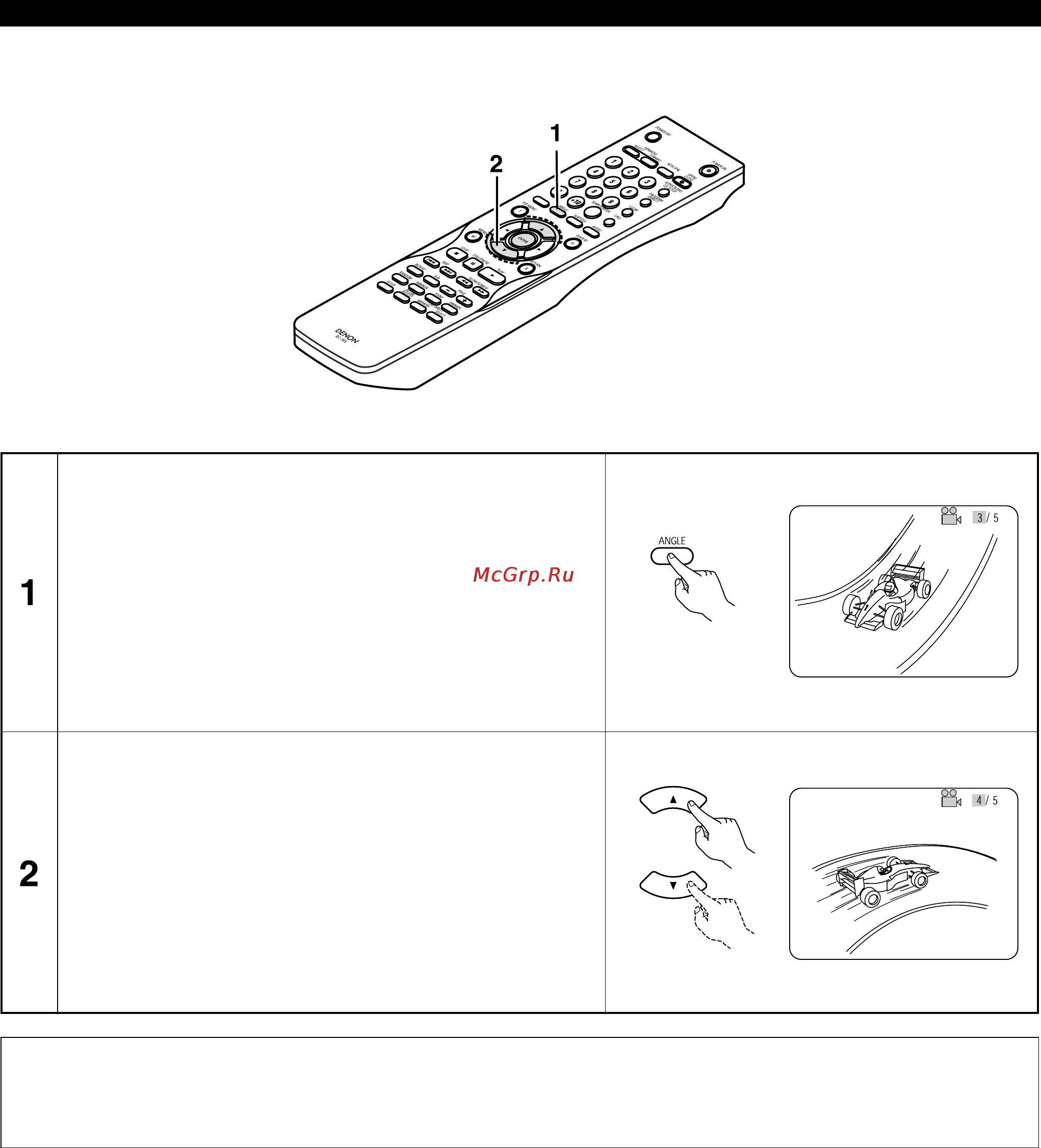 Denon DVD-955 [62/78] Переключение угла просмотра функция multiple angle