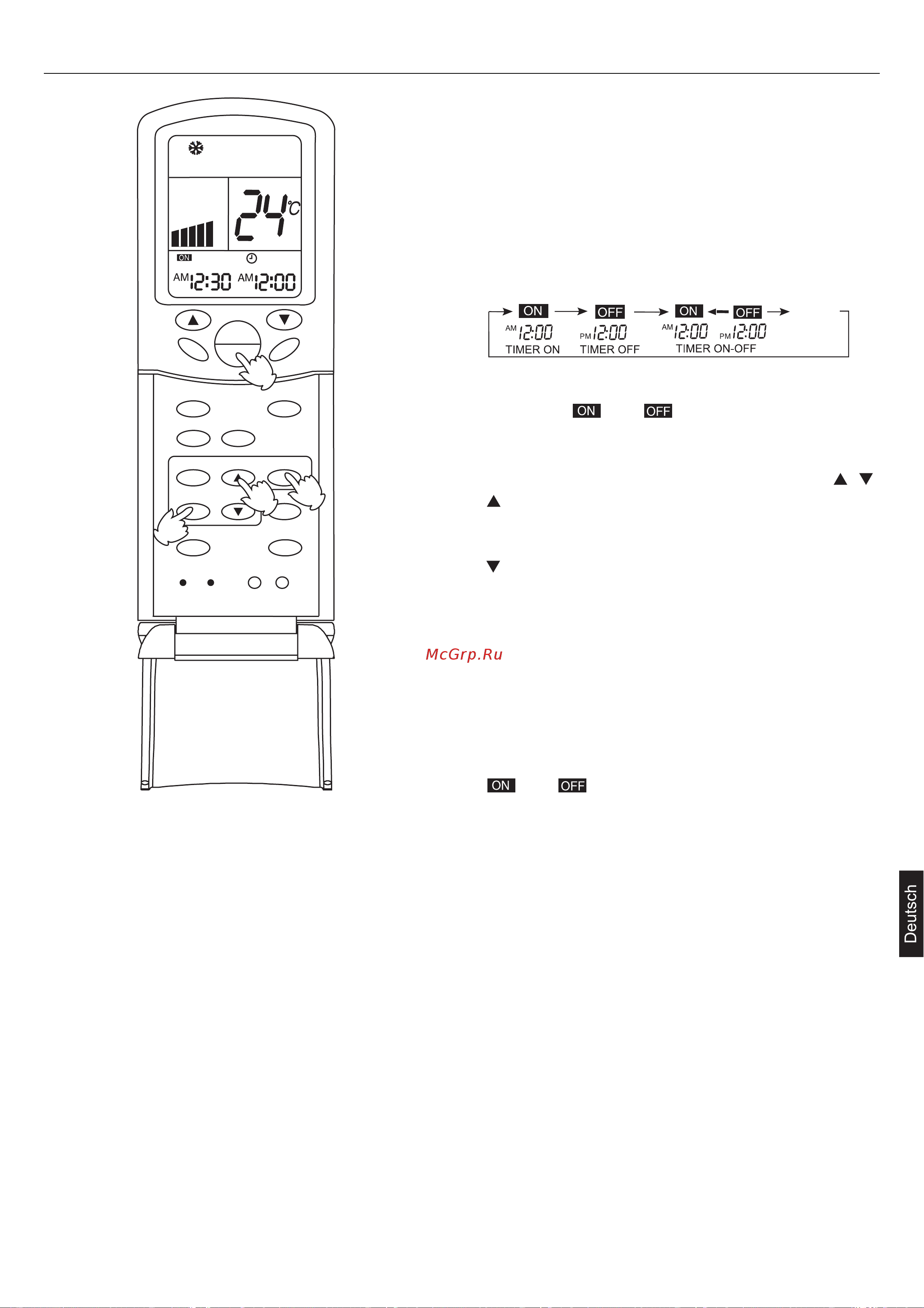 Haier AC242ACEAA+AU242AGEAA [121/176] Modus timer on off
