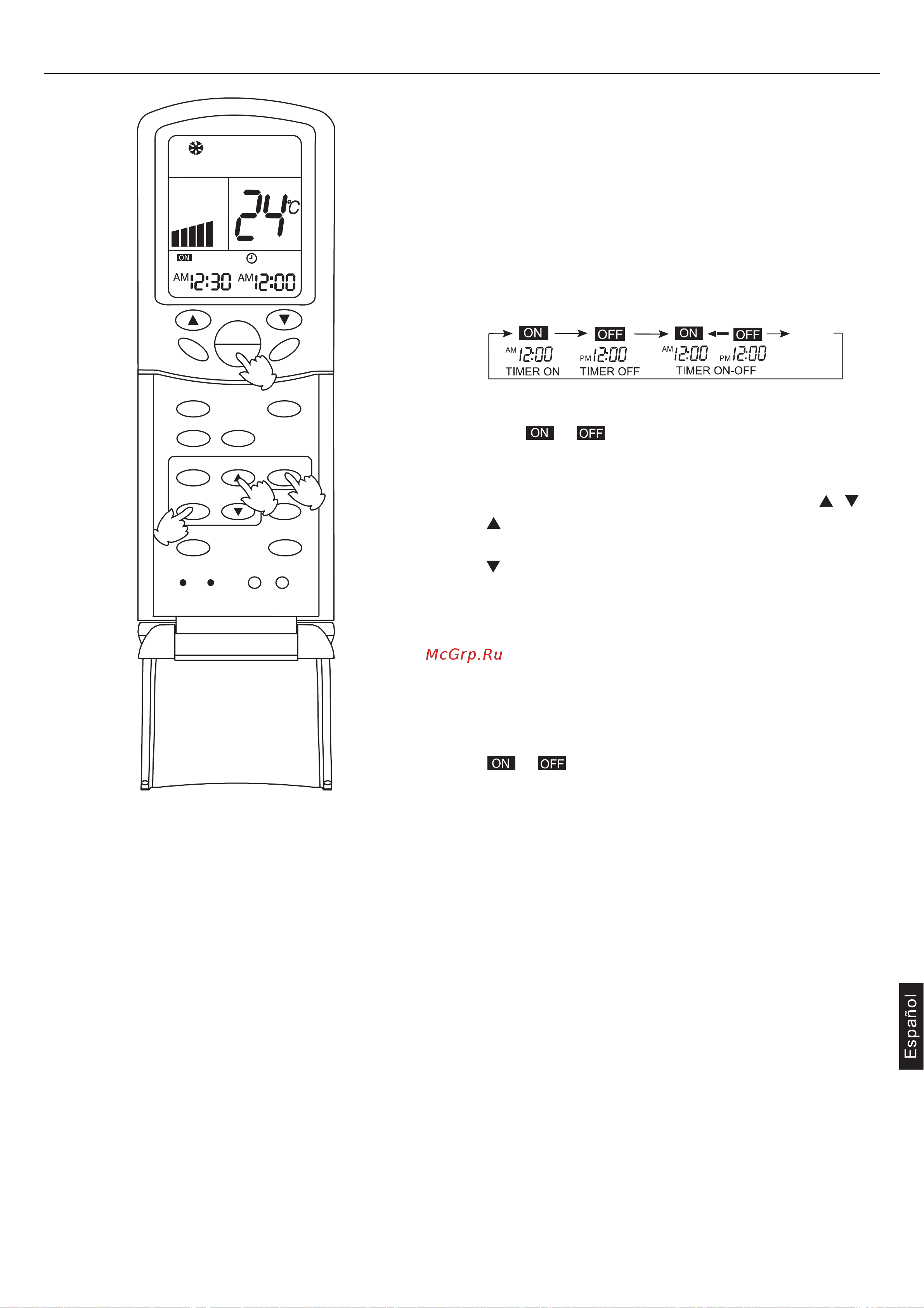 Haier AC182ACERA [155/176] Modo timer on off