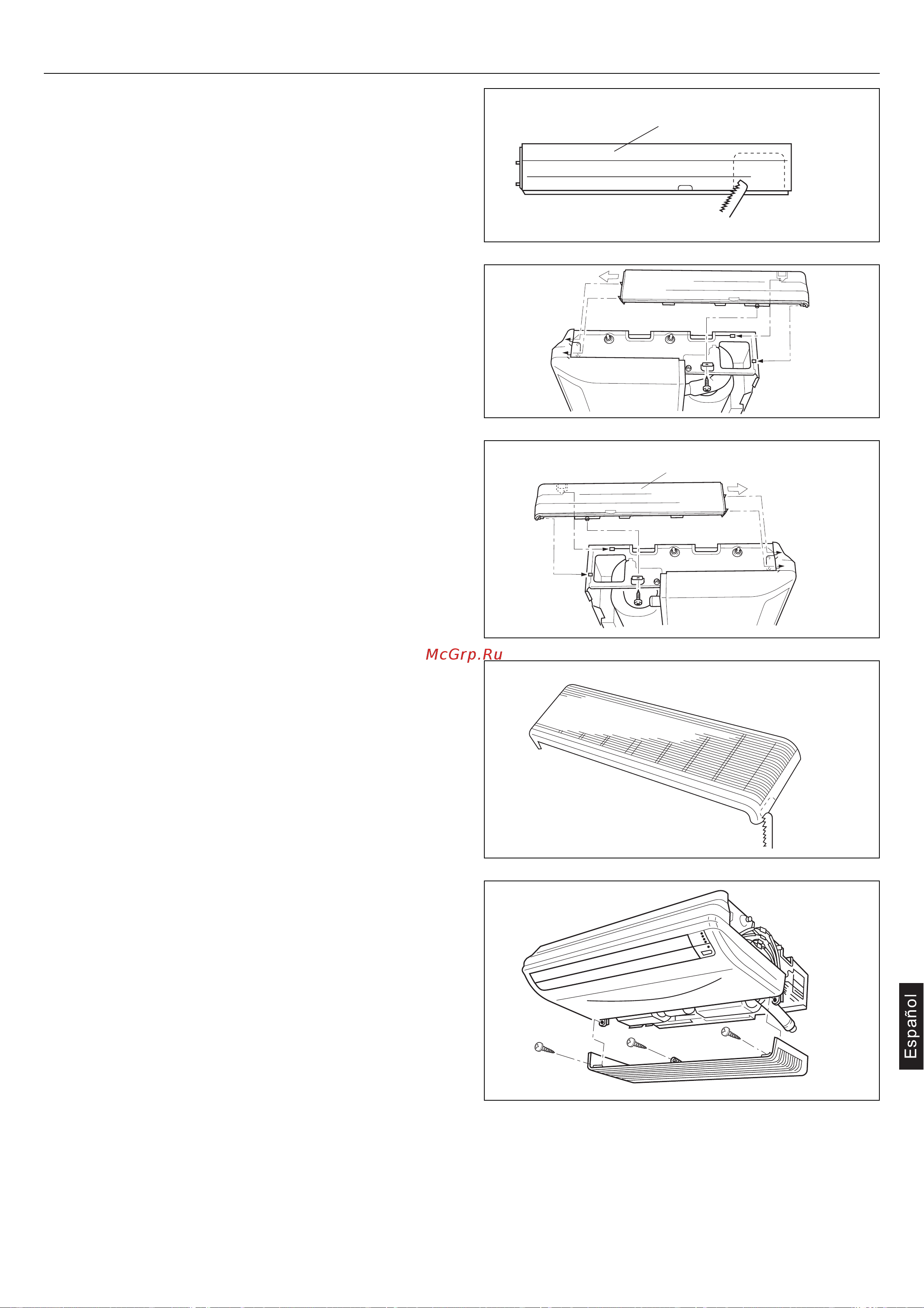 Haier AC242ACERA [173/176] Montaje del panel de recubrimiento