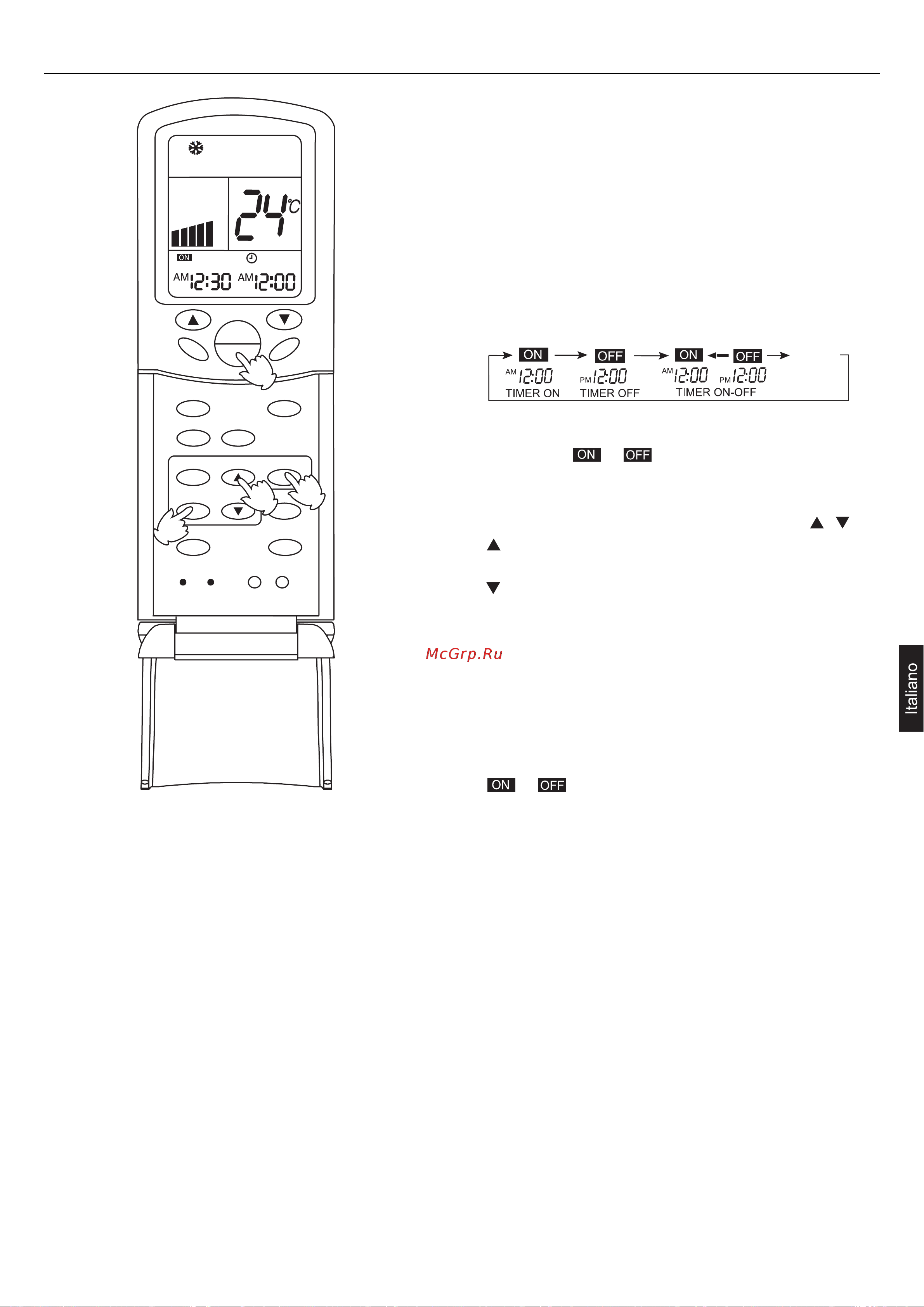 Haier AC122ACEAA+AU122AEEAA [53/176] Modalità timer on off