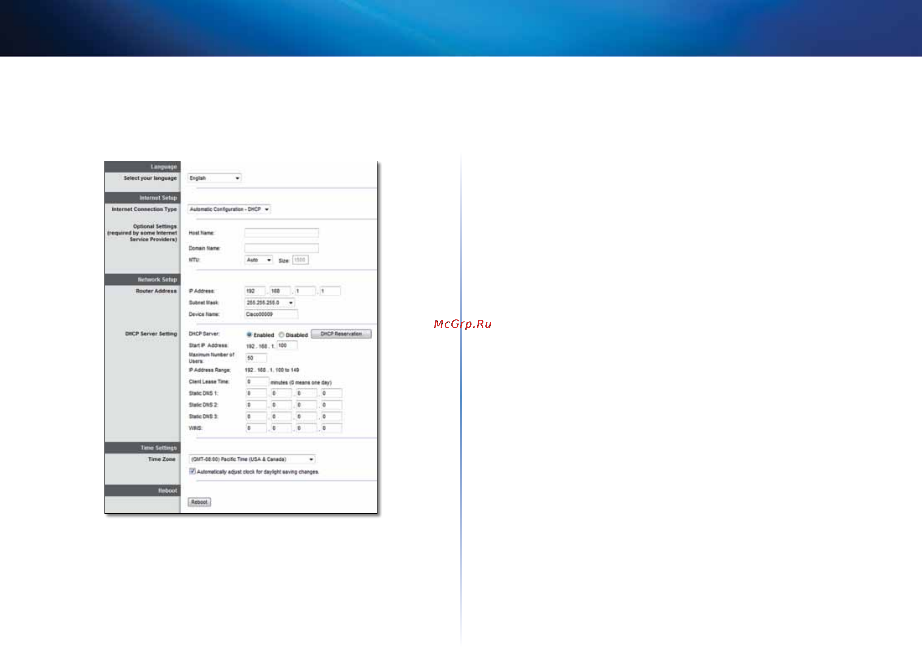 Linksys EA4500 [133/591] Setup basic setup