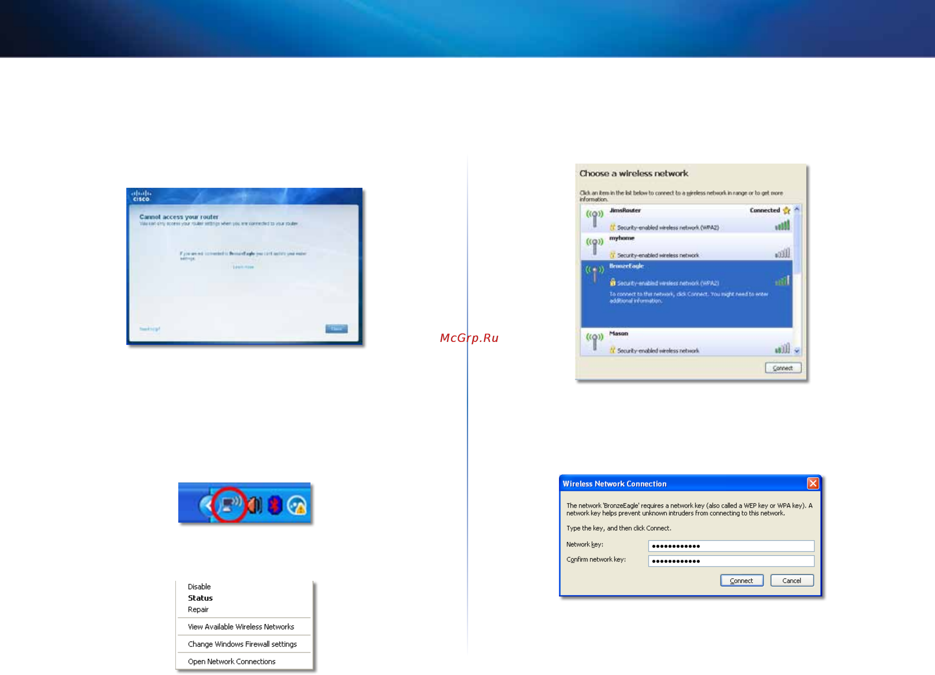 Linksys EA2700 [183/591] Aparece el mensaje cannot access your router no se puede acceder al router