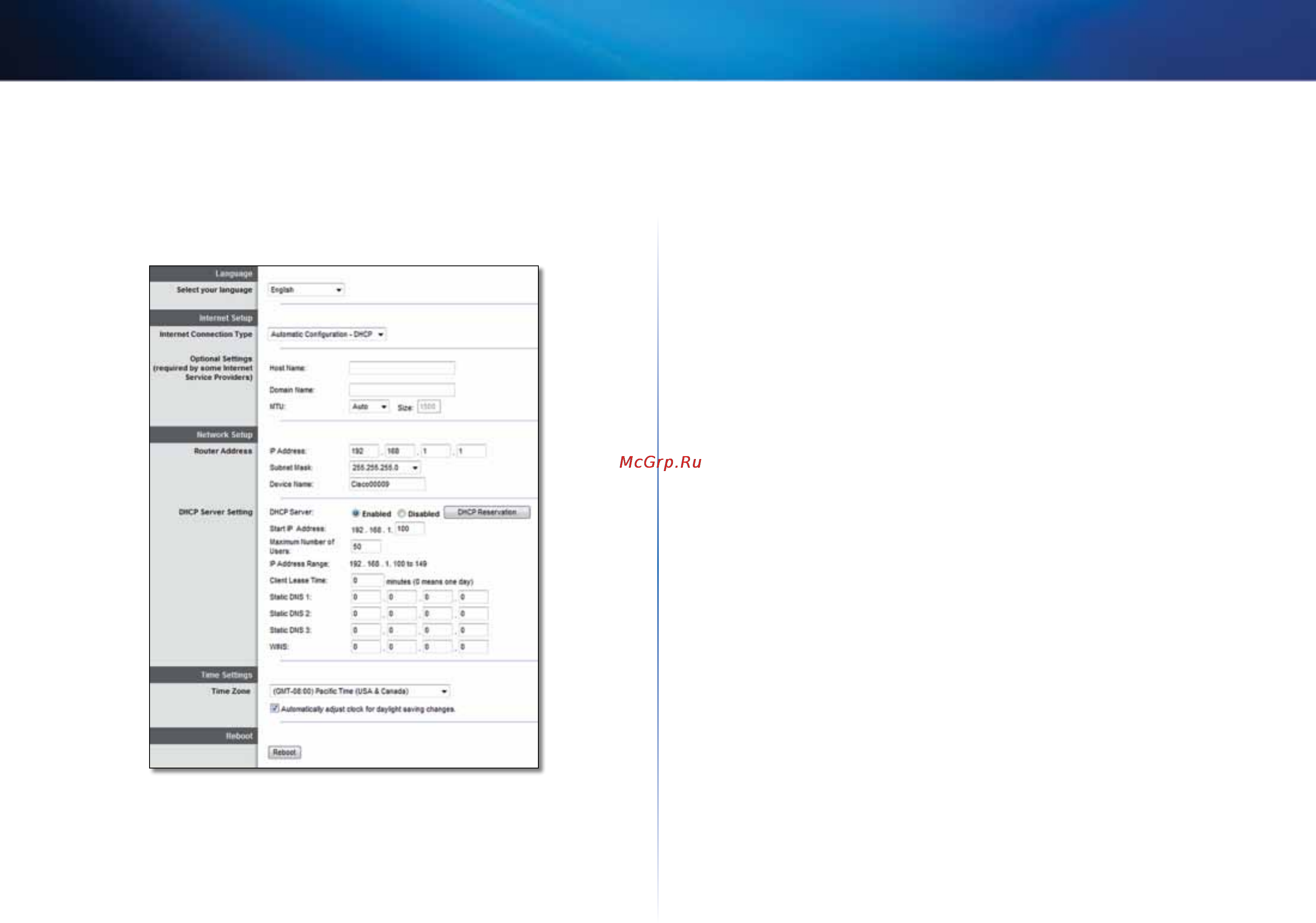 Linksys EA4500 [344/591] Setup oppsett basic setup grunnleggende oppsett