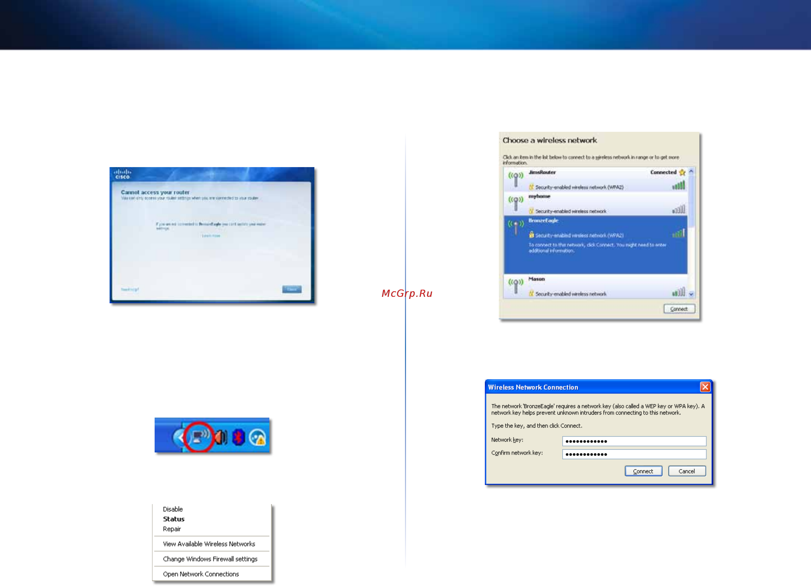 Linksys EA2700 [542/591] Cannot access your router router ınıza erişilemiyor mesajı