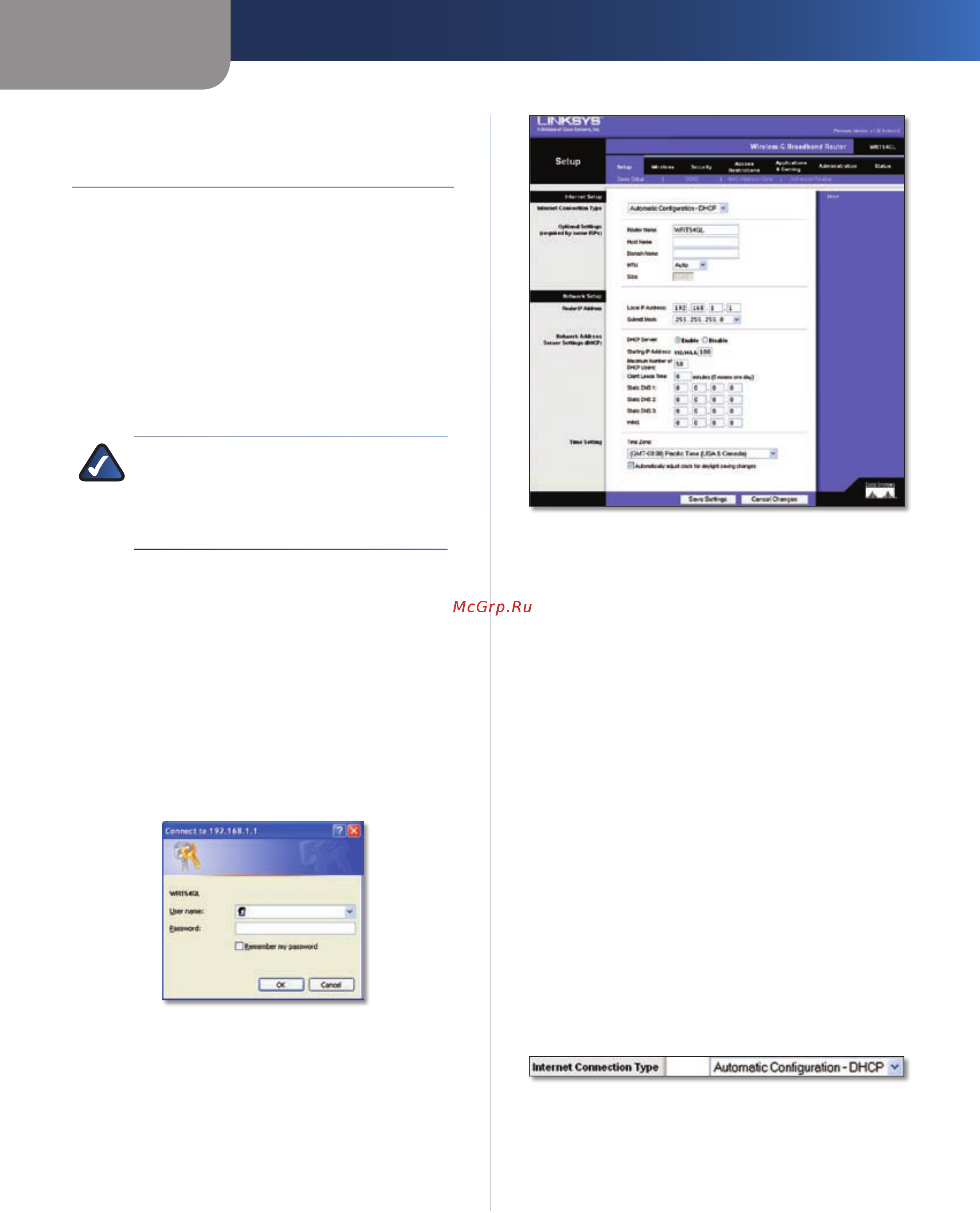 Linksys WRT54GL [7/41] Advanced configuration