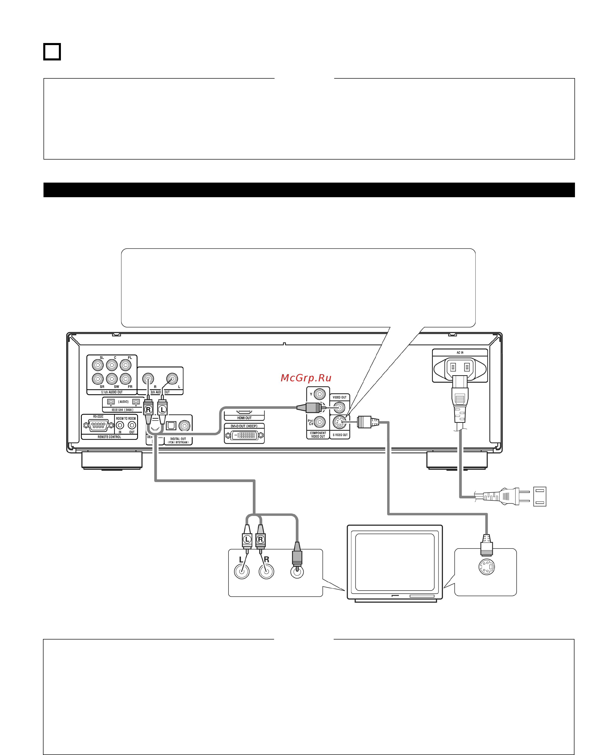 Denon DVD-3910 S [10/82] 1 подключение к телевизору