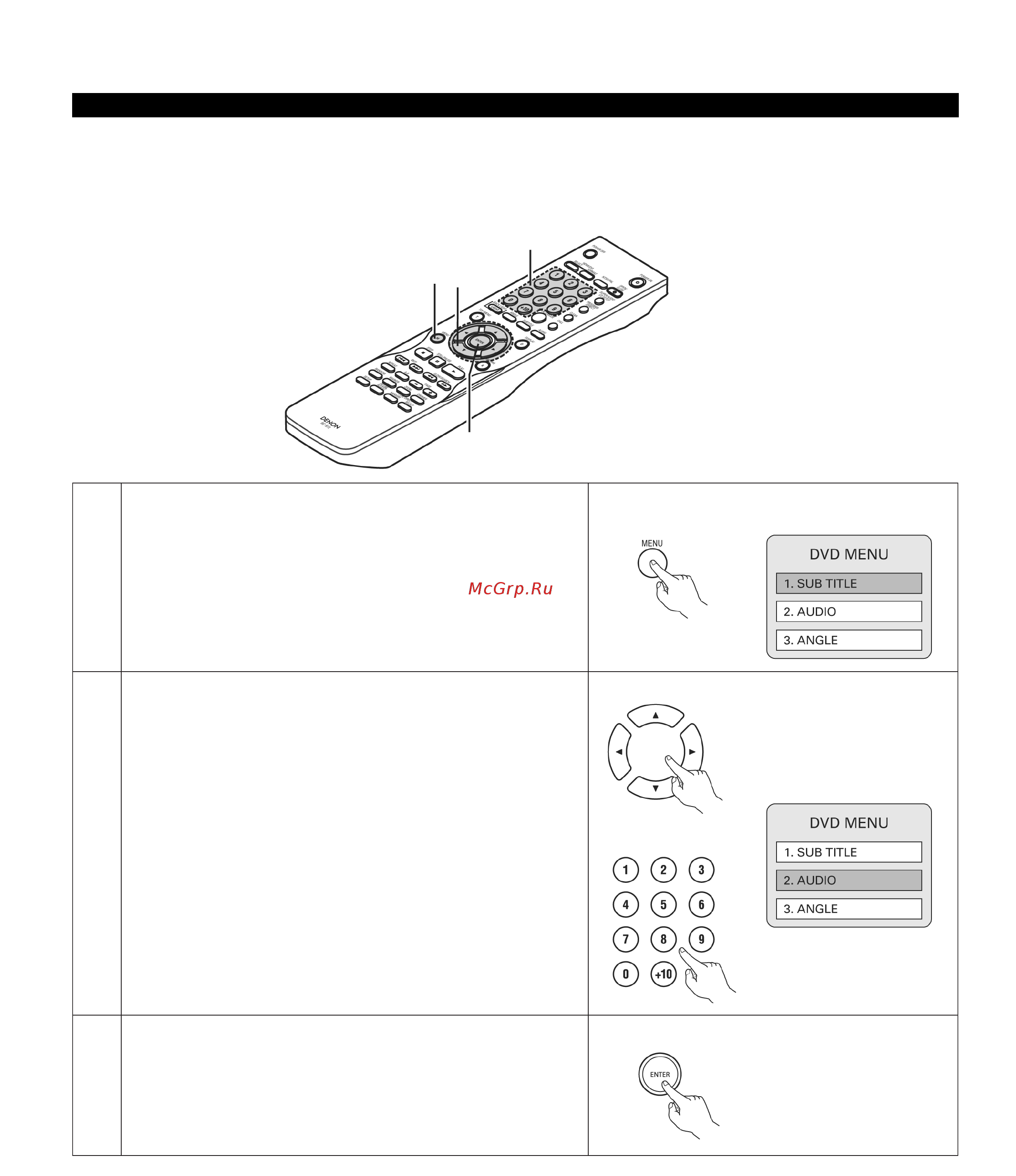 Denon DVD-3910 [70/82] Использование меню dvd