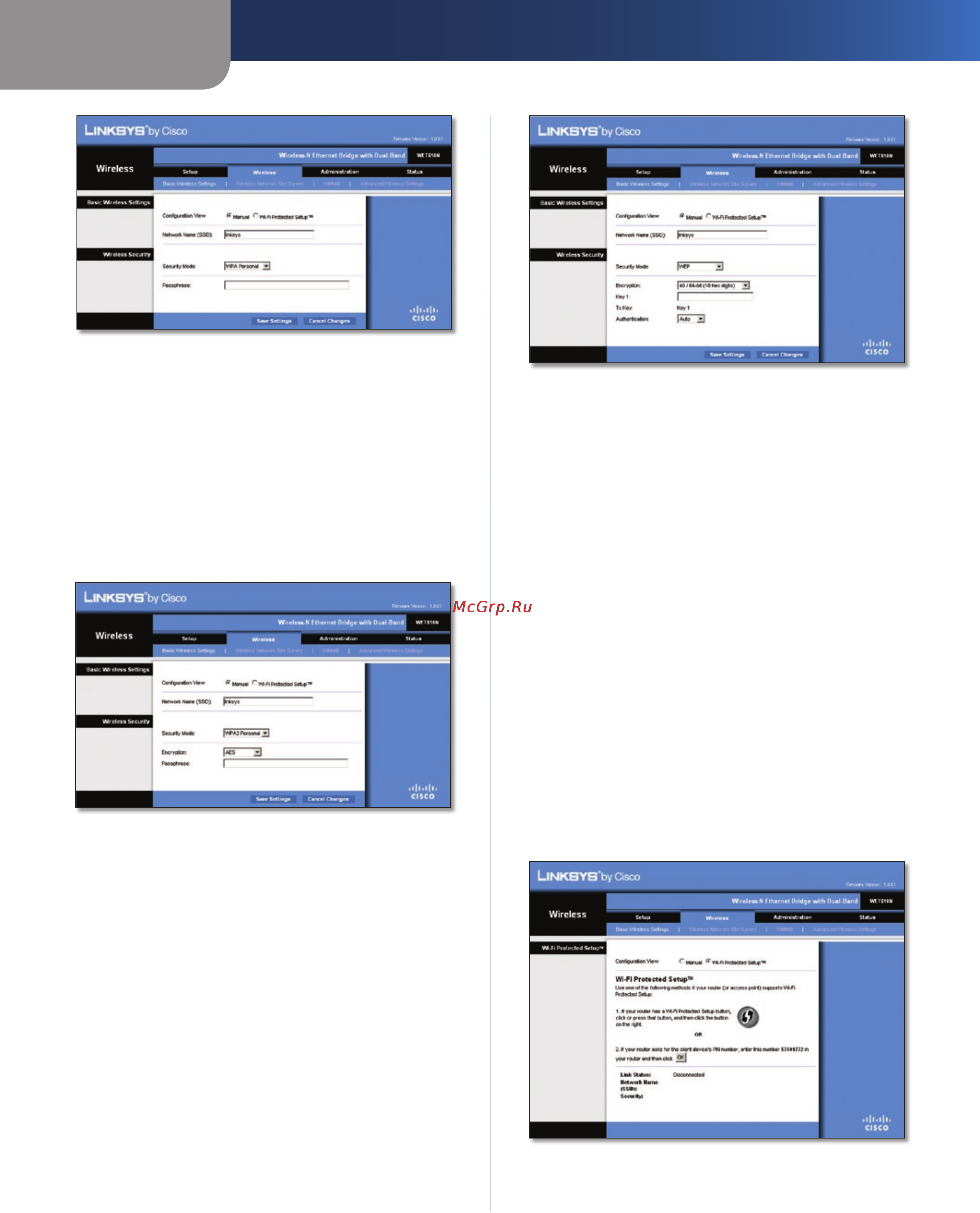 Linksys WET610N [212/286] Geavanceerde configuratie