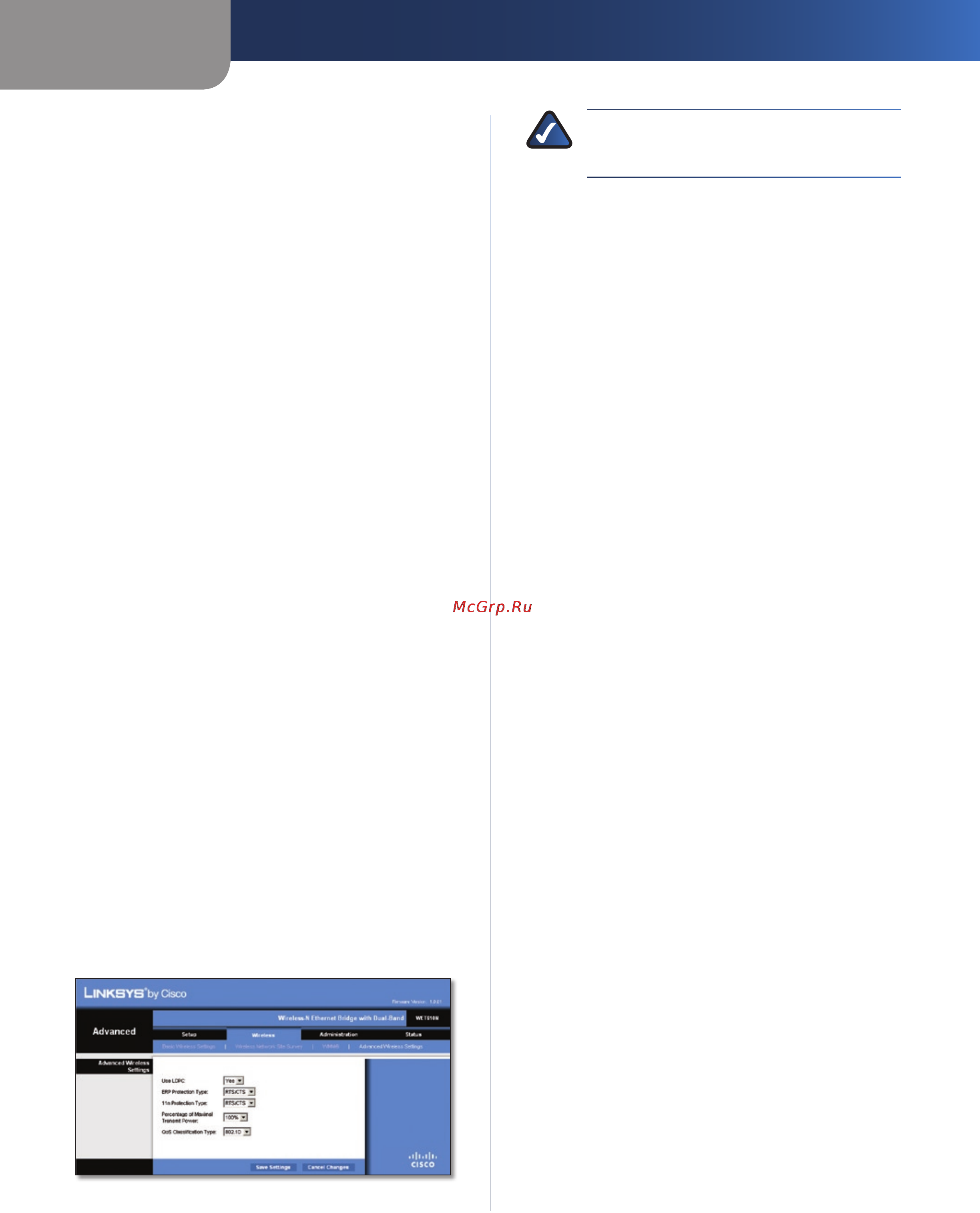 Linksys WET610N [216/286] Wireless wlan advanced wireless settings geavanceerde instellingen wlan
