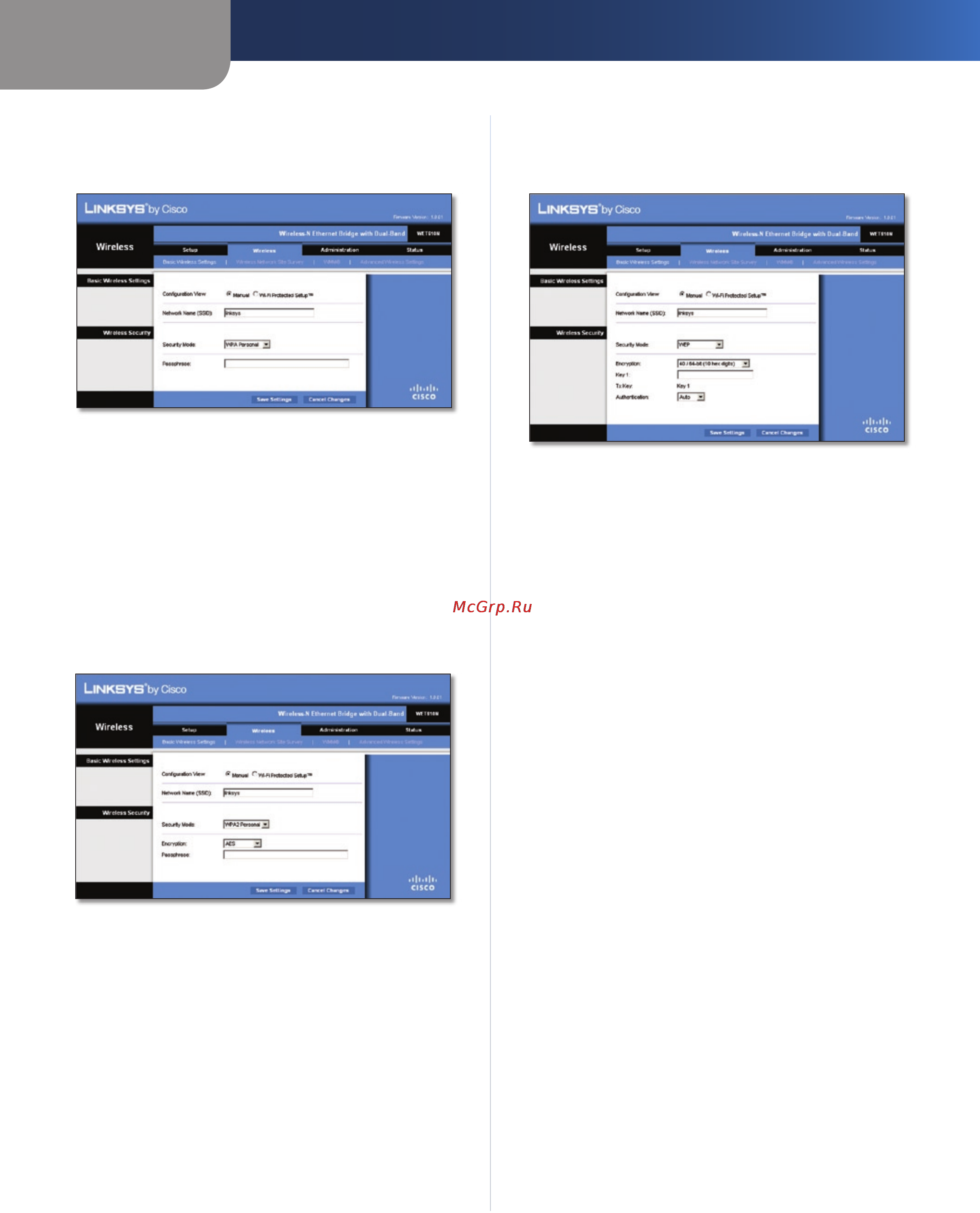 Linksys WET610N [253/286] Configuração avançada