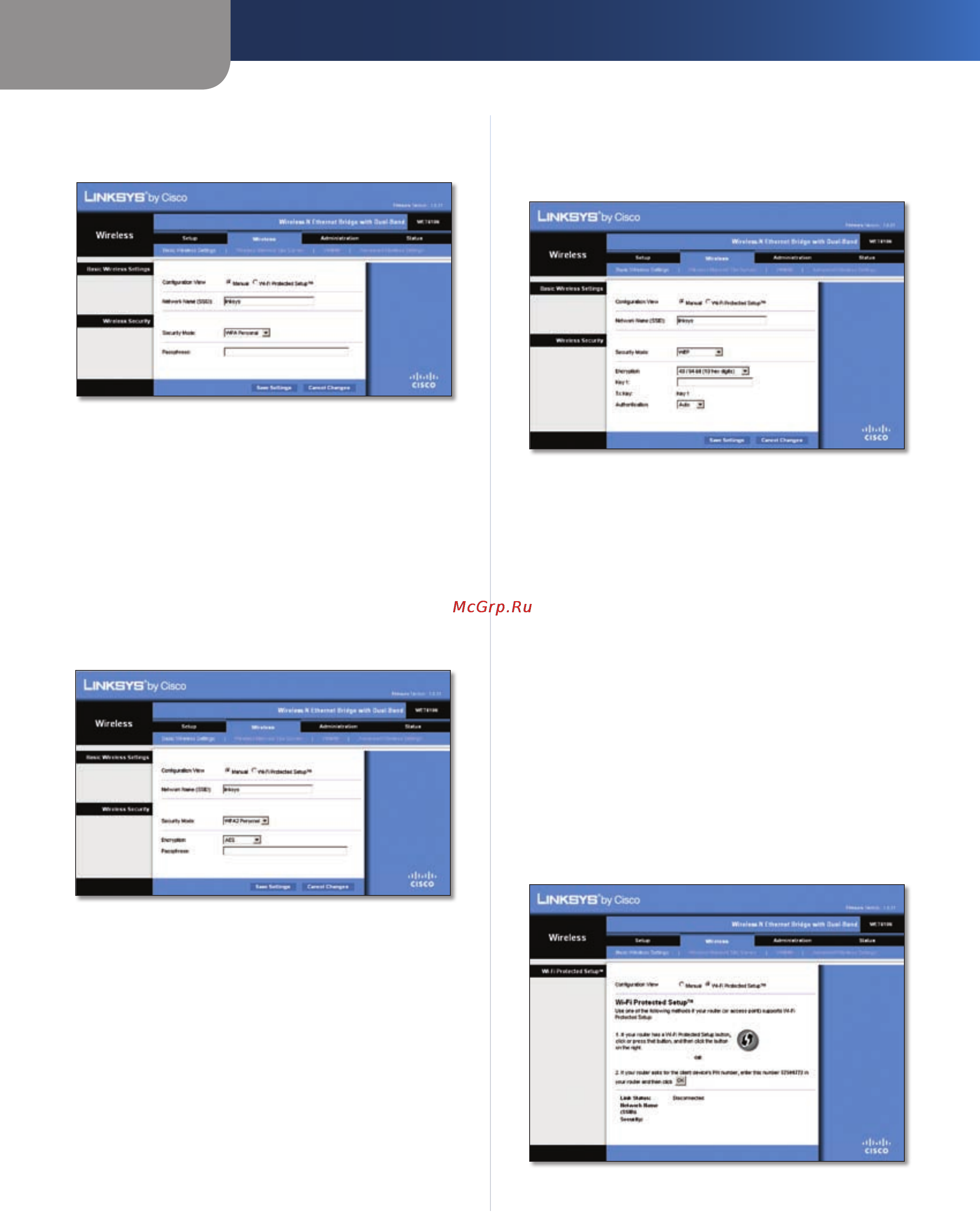 Linksys WET610N [9/286] Advanced configuration