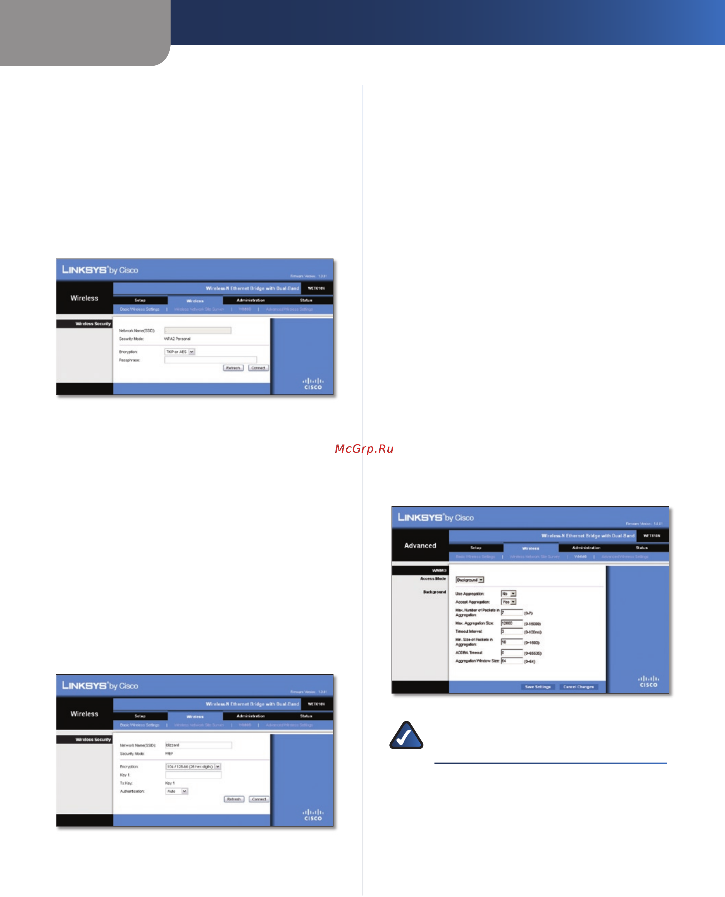 Linksys WET610N [91/286] Wireless wmm inalámbrico wmm