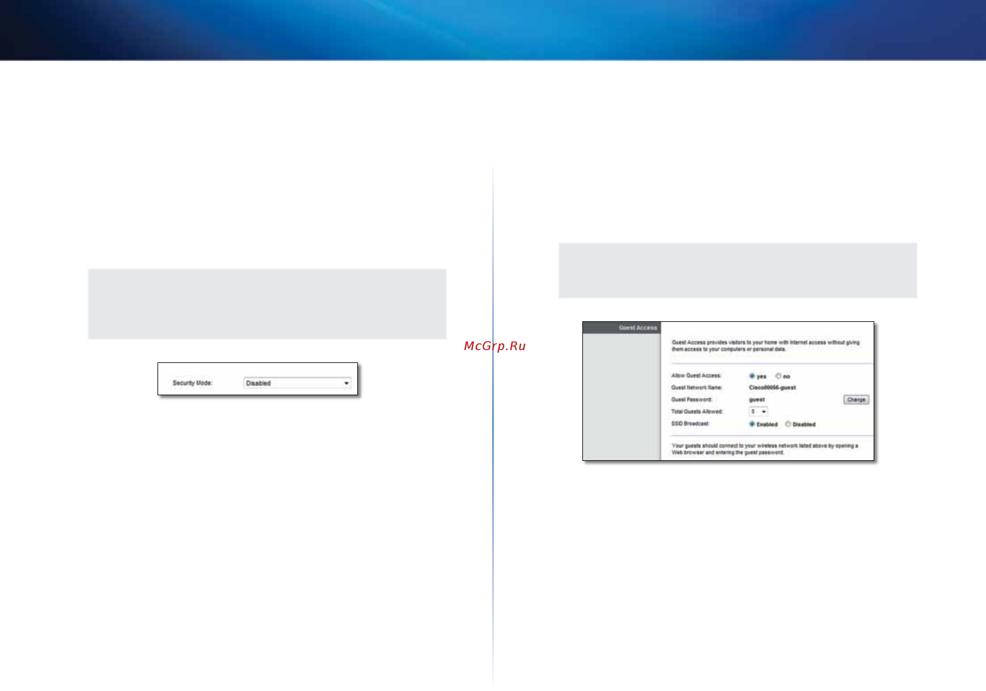 Linksys X2000 [205/237] Trådlöst gäståtkomst