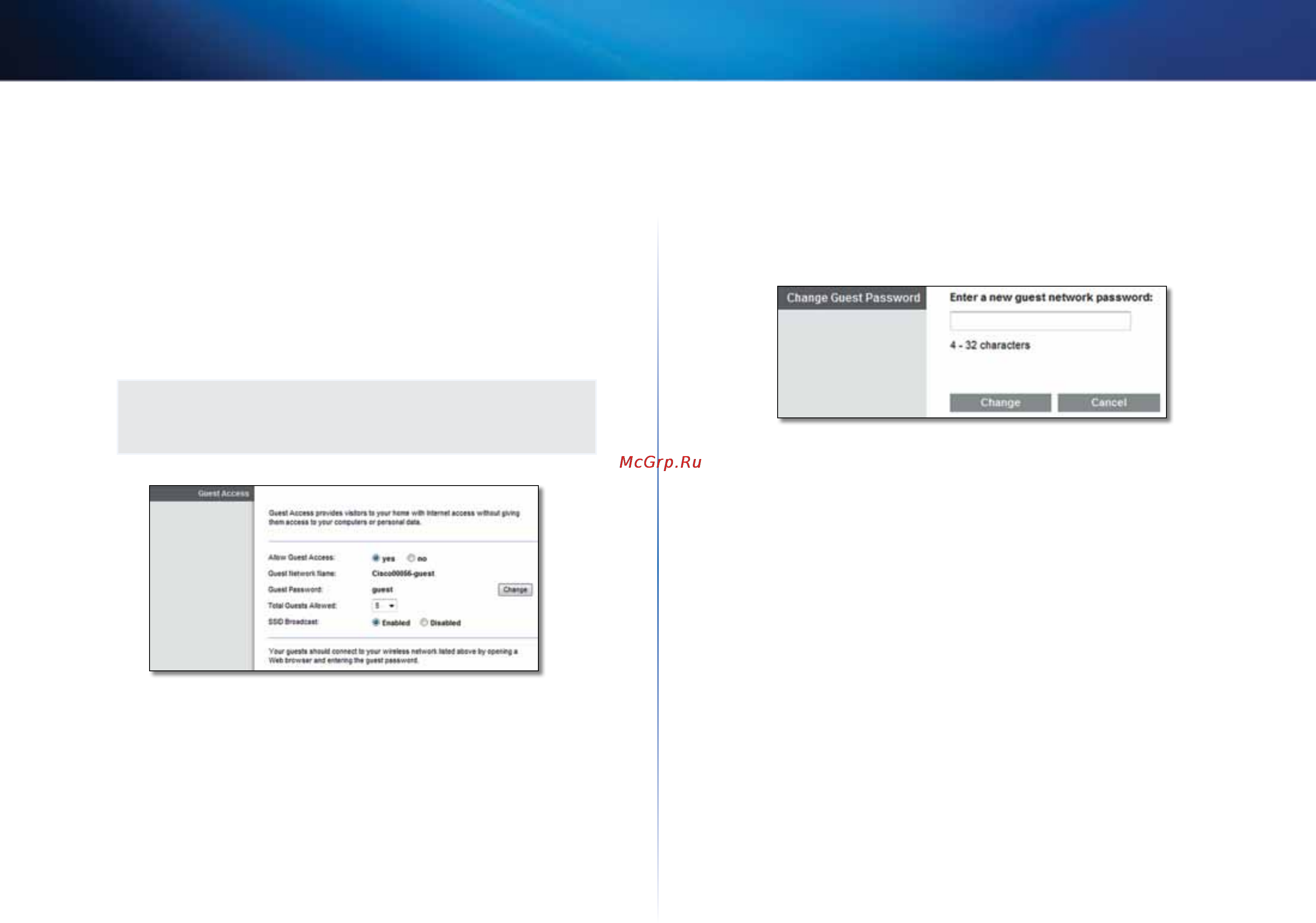 Linksys X3000 [130/291] Acceso de invitado