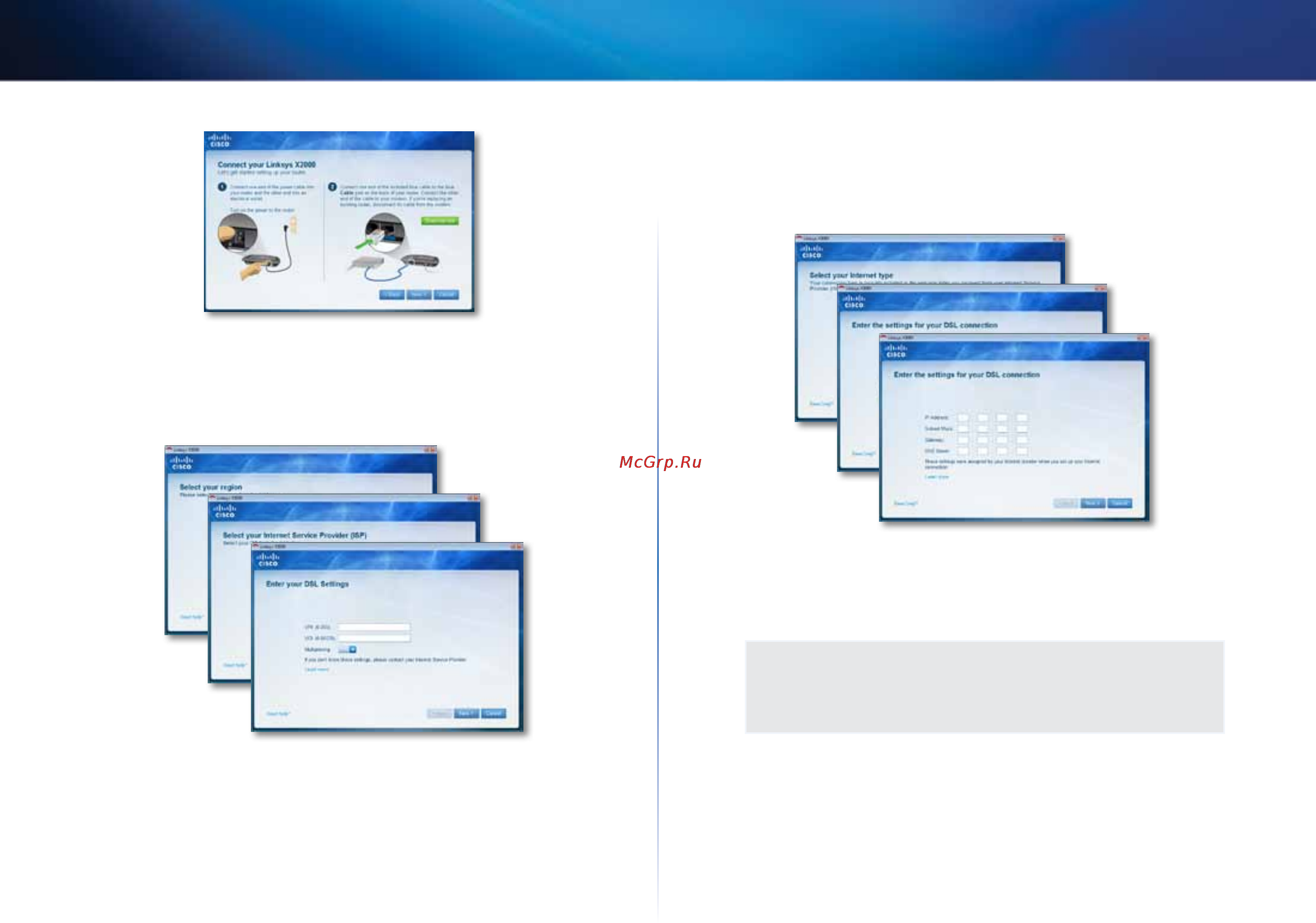 Linksys X3000 [168/291] Installazione manuale del modem router