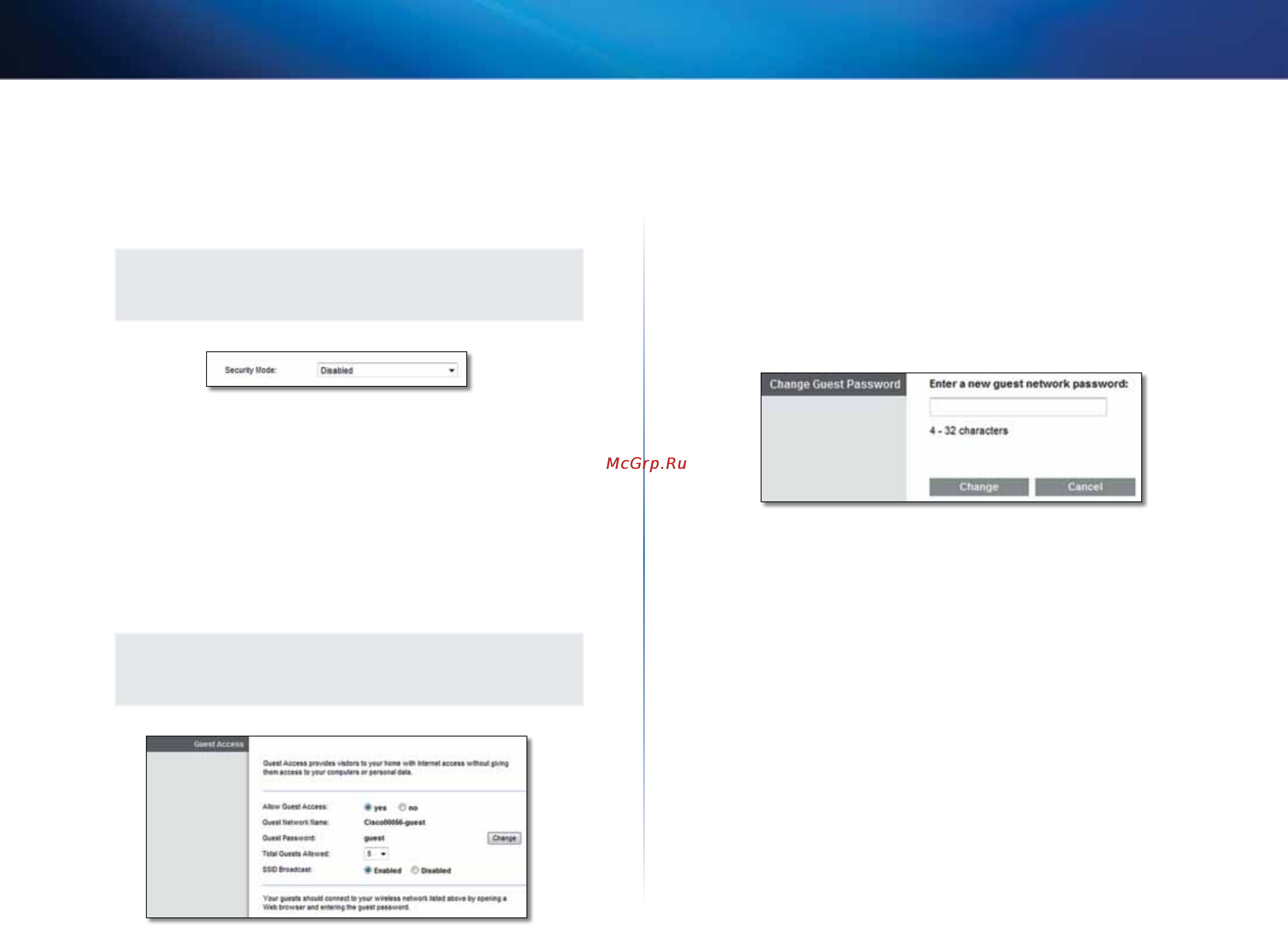 Linksys X3000 [23/291] Wireless guest access
