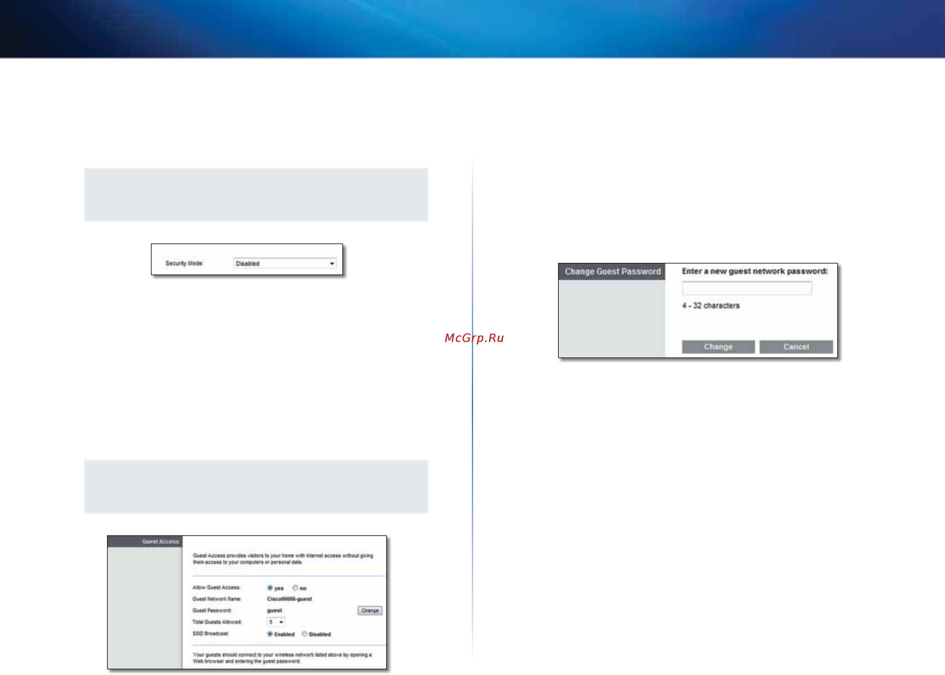 Linksys X3000 [236/291] Guest access dostęp gościa