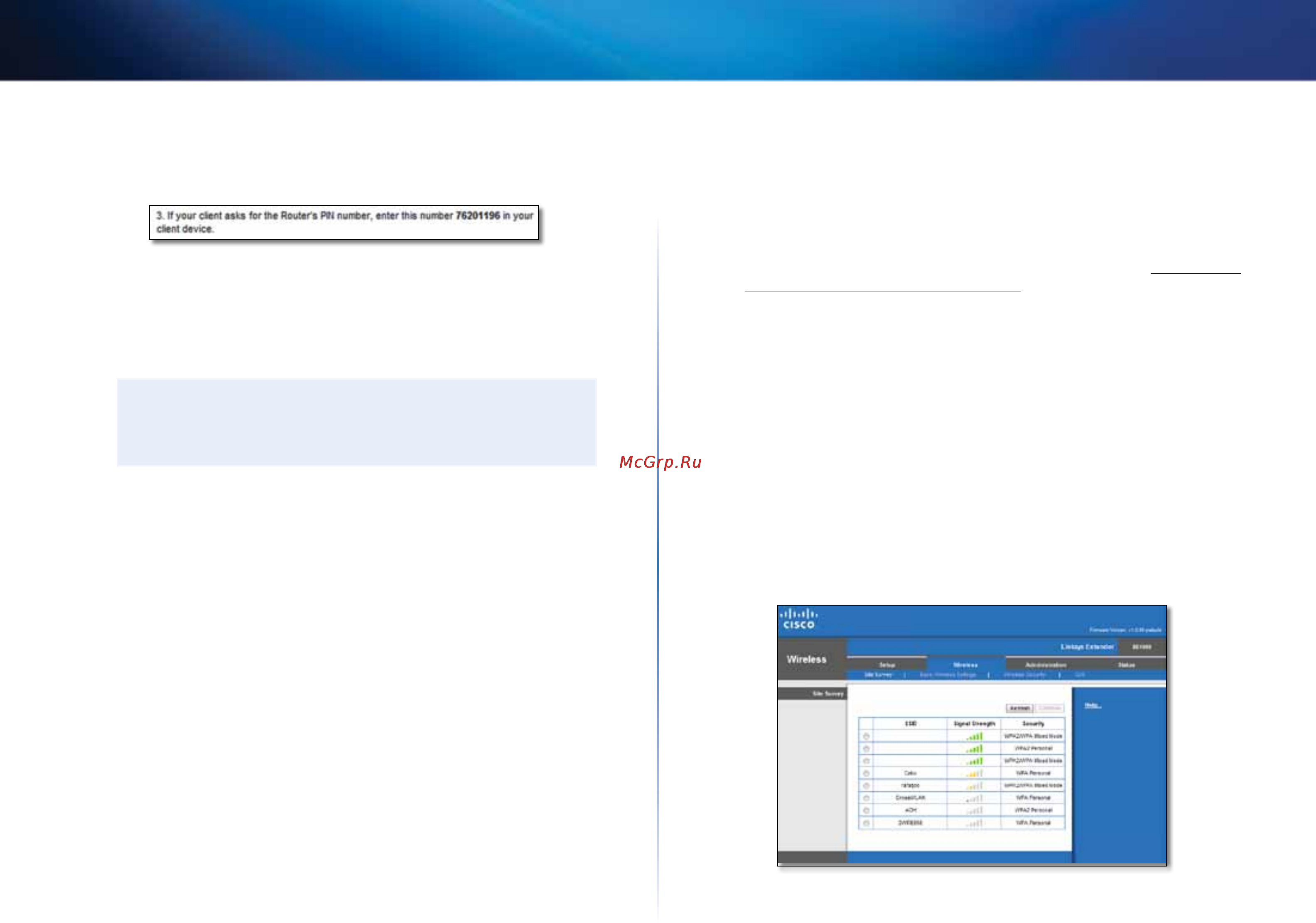 Linksys RE1000 [84/414] Χρήση της λειτουργίας site survey