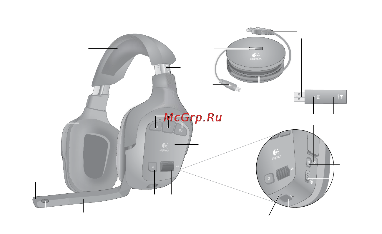 Logitech G930 Wireless Gaming Headset Инструкция по эксплуатации онлайн [109/120] 46281