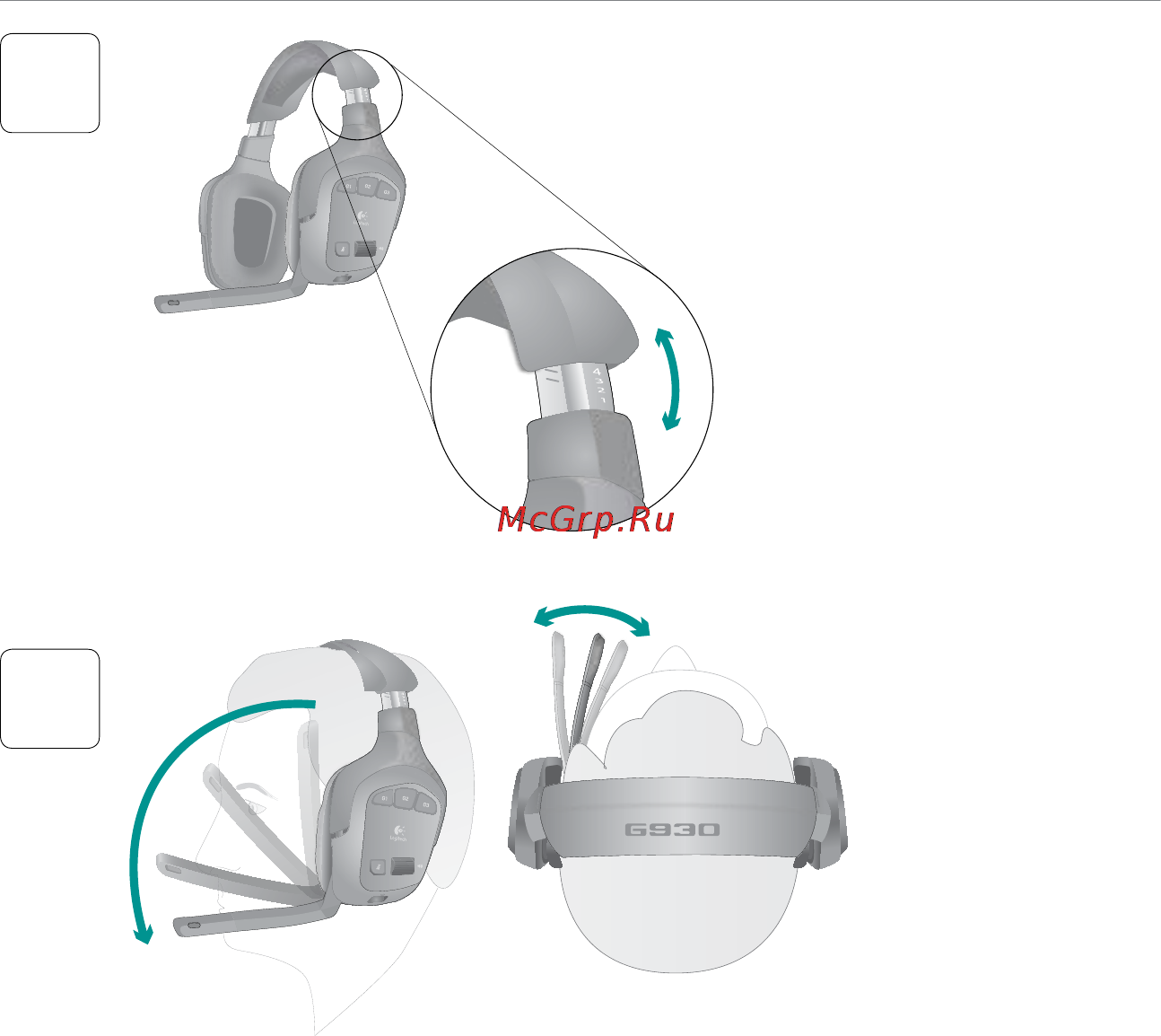 Logitech G930 Wireless Gaming Headset Инструкция по эксплуатации онлайн [62/120] 46281
