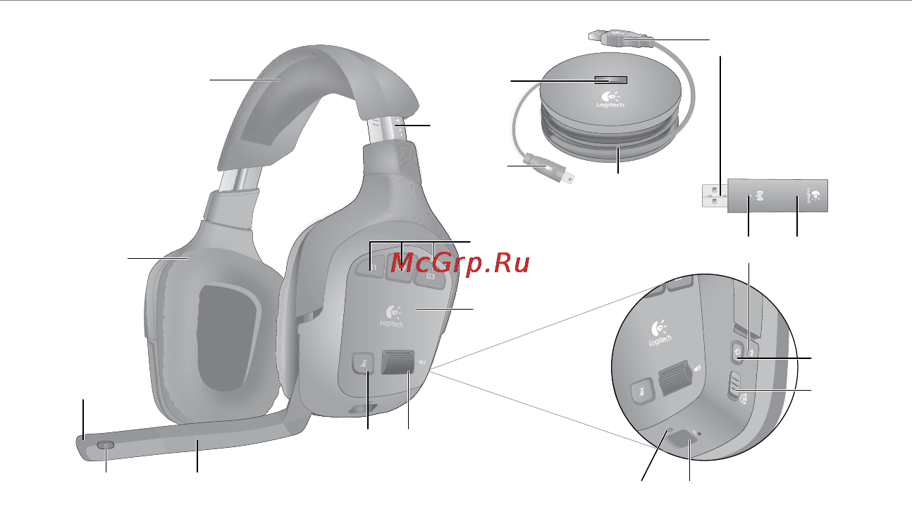 Logitech G930 Wireless Gaming Headset Инструкция по эксплуатации онлайн [88/120] 46281
