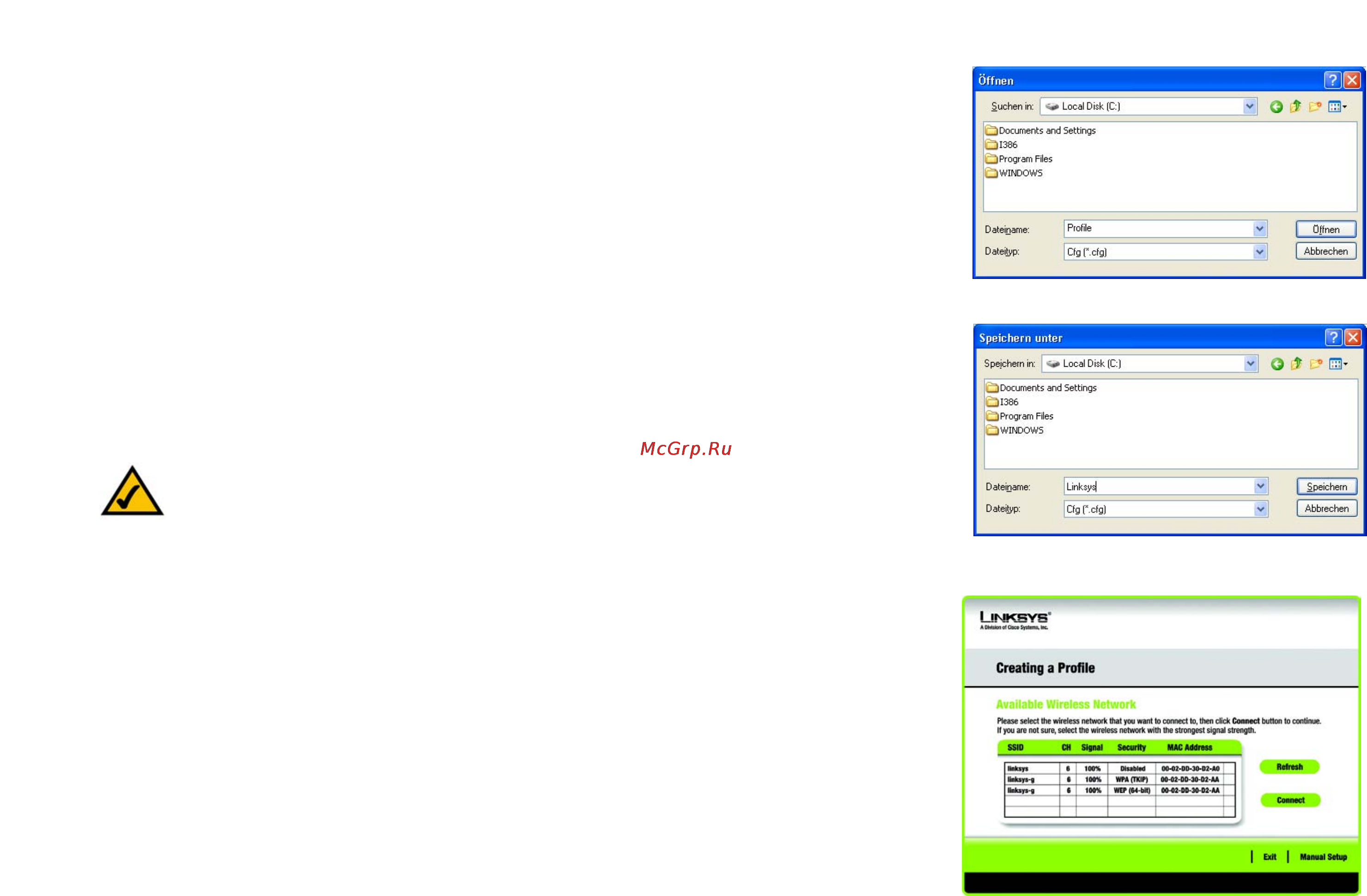 Linksys WPC54GR [94/198] Erstellen eines neuen profils