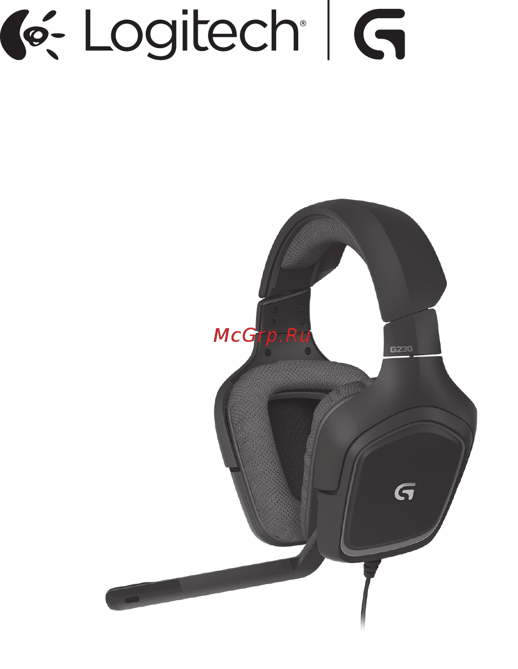 Logitech G230 Stereo Gaming Headset Инструкция по эксплуатации онлайн