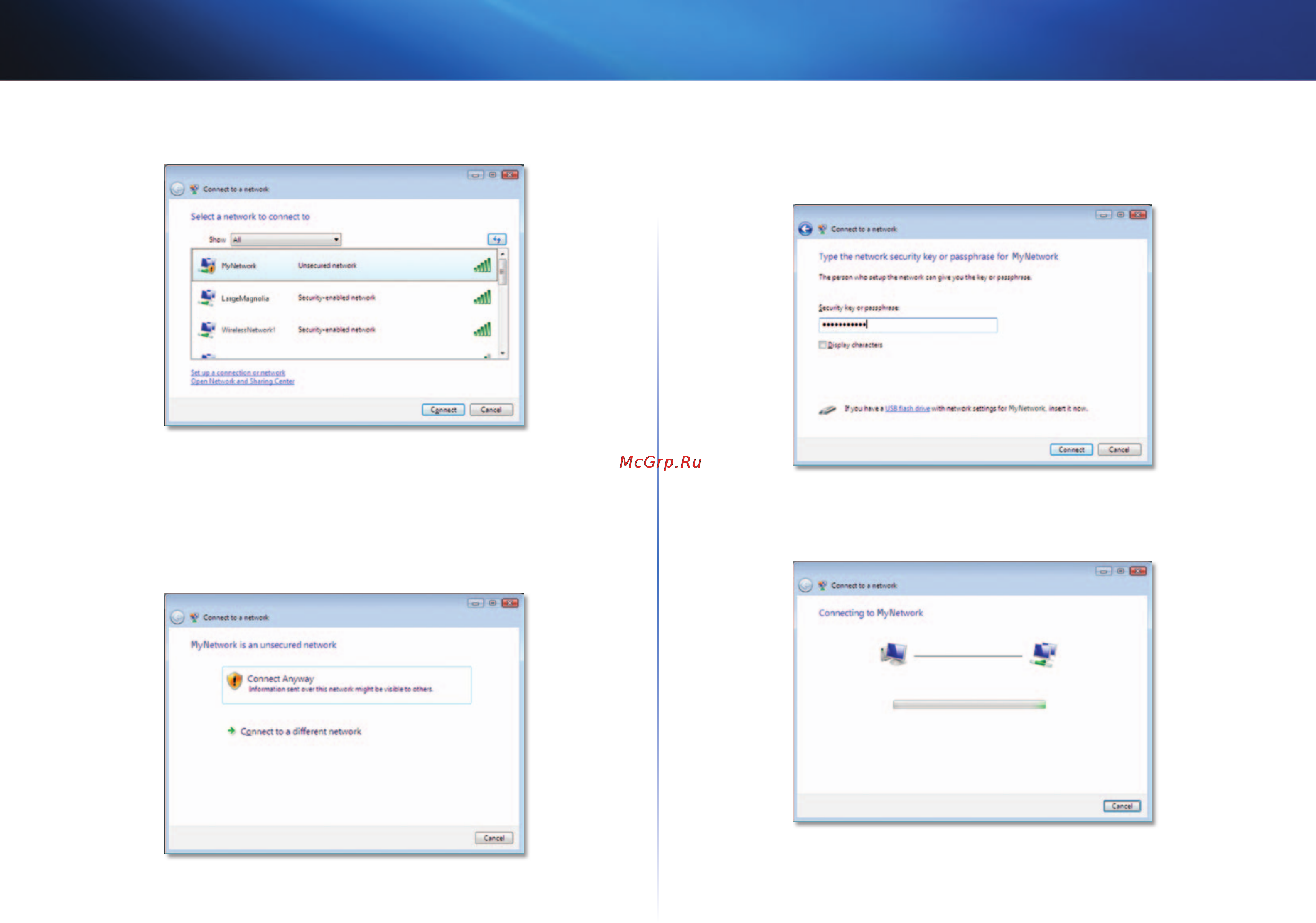 Linksys AE3000 [116/313] Configuration du réseau sans fil windows vista
