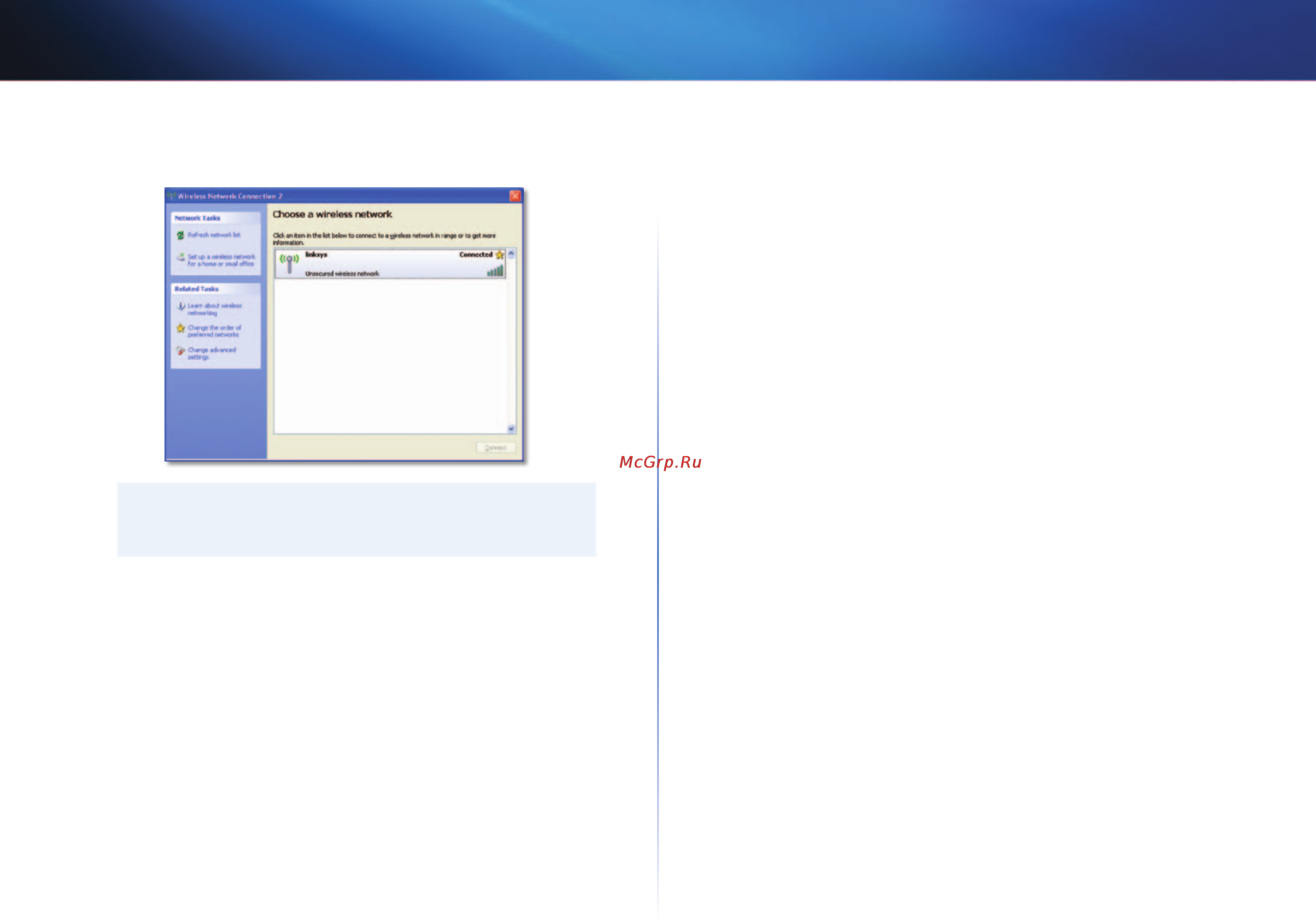 Linksys AE3000 [131/313] Configuration du réseau sans fil windows xp