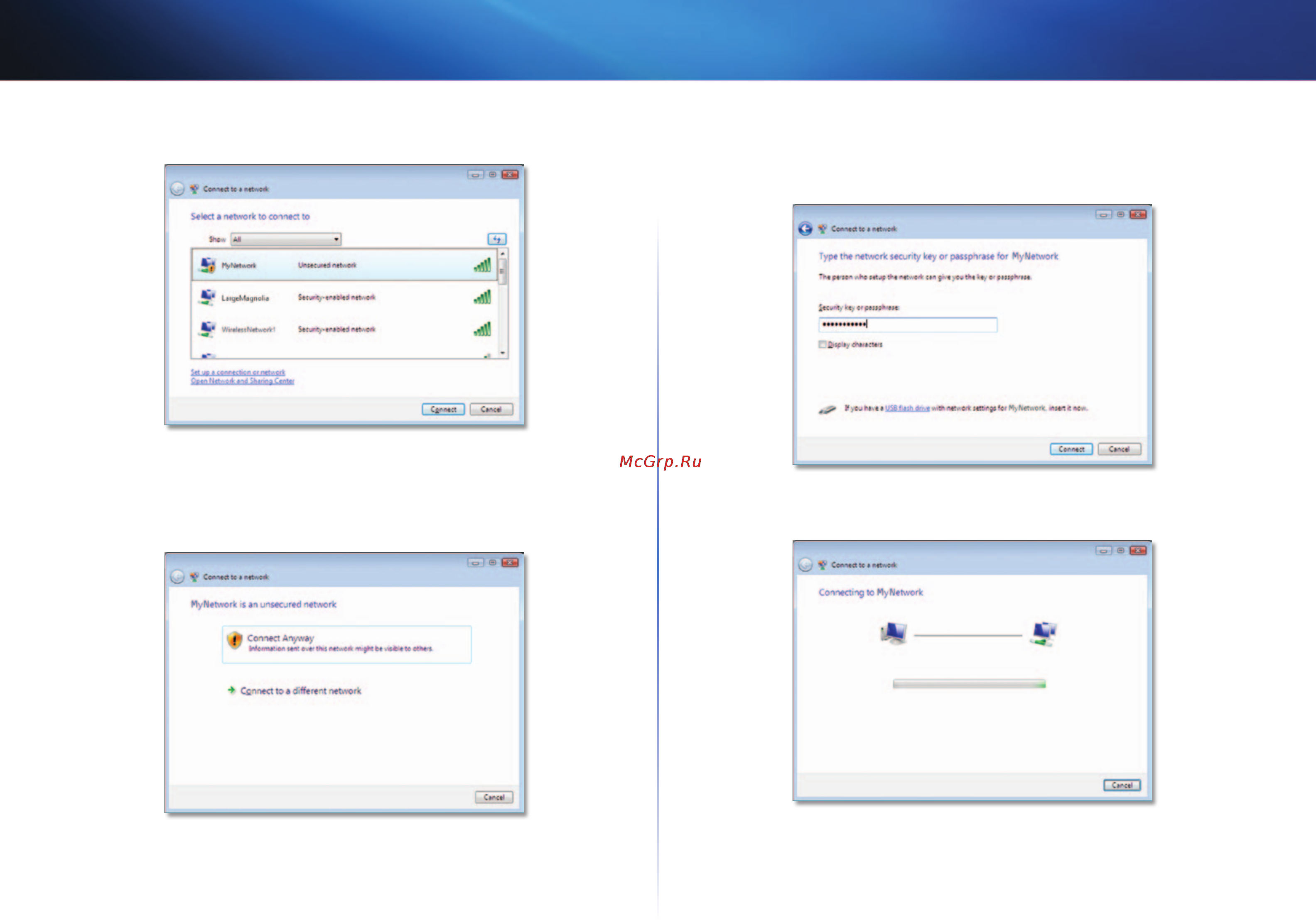 Linksys AE3000 [212/313] Configuração da rede sem fios windows vista