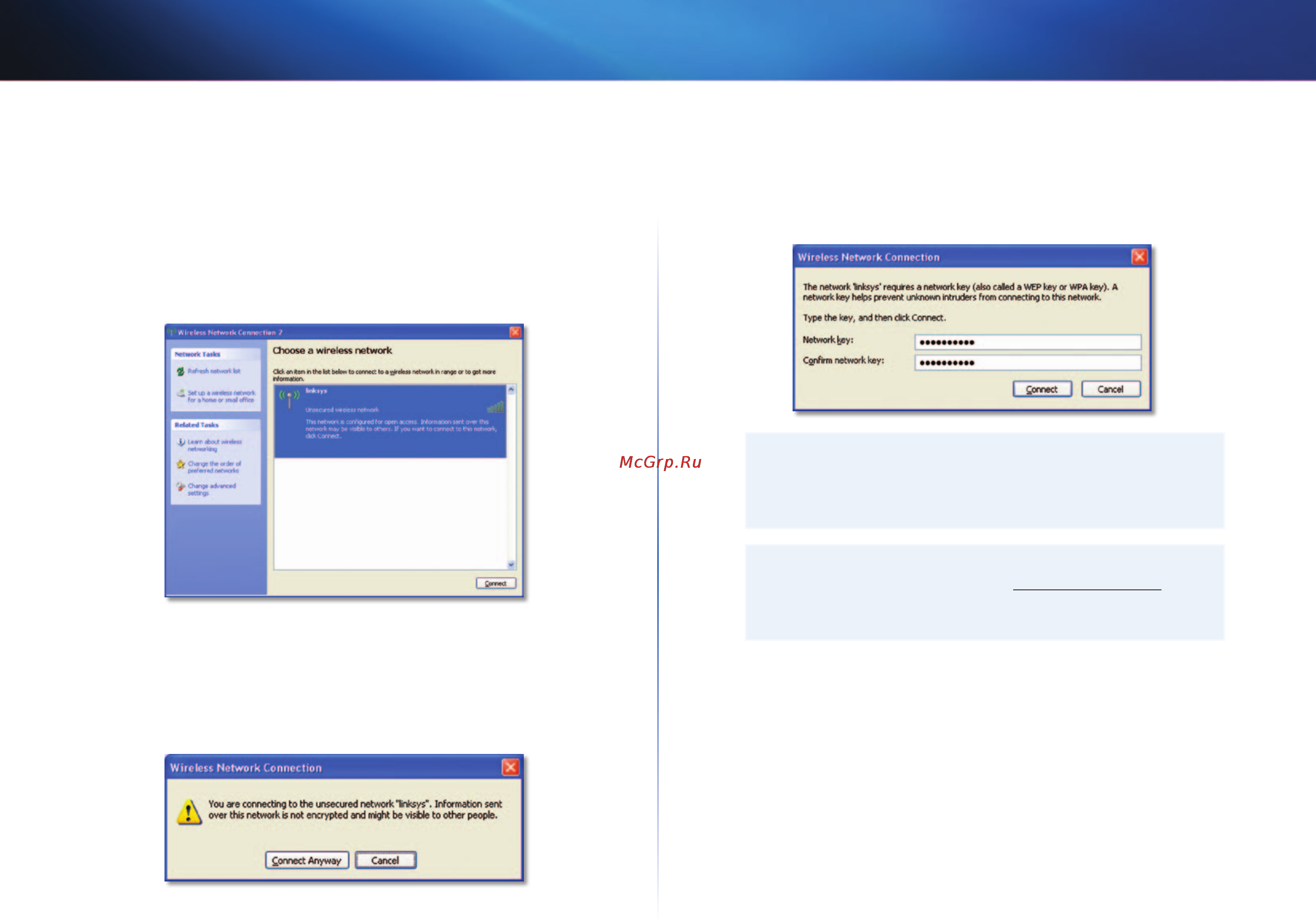 Linksys AE3000 [286/313] Kablosuz ağ yapılandırması windows xp
