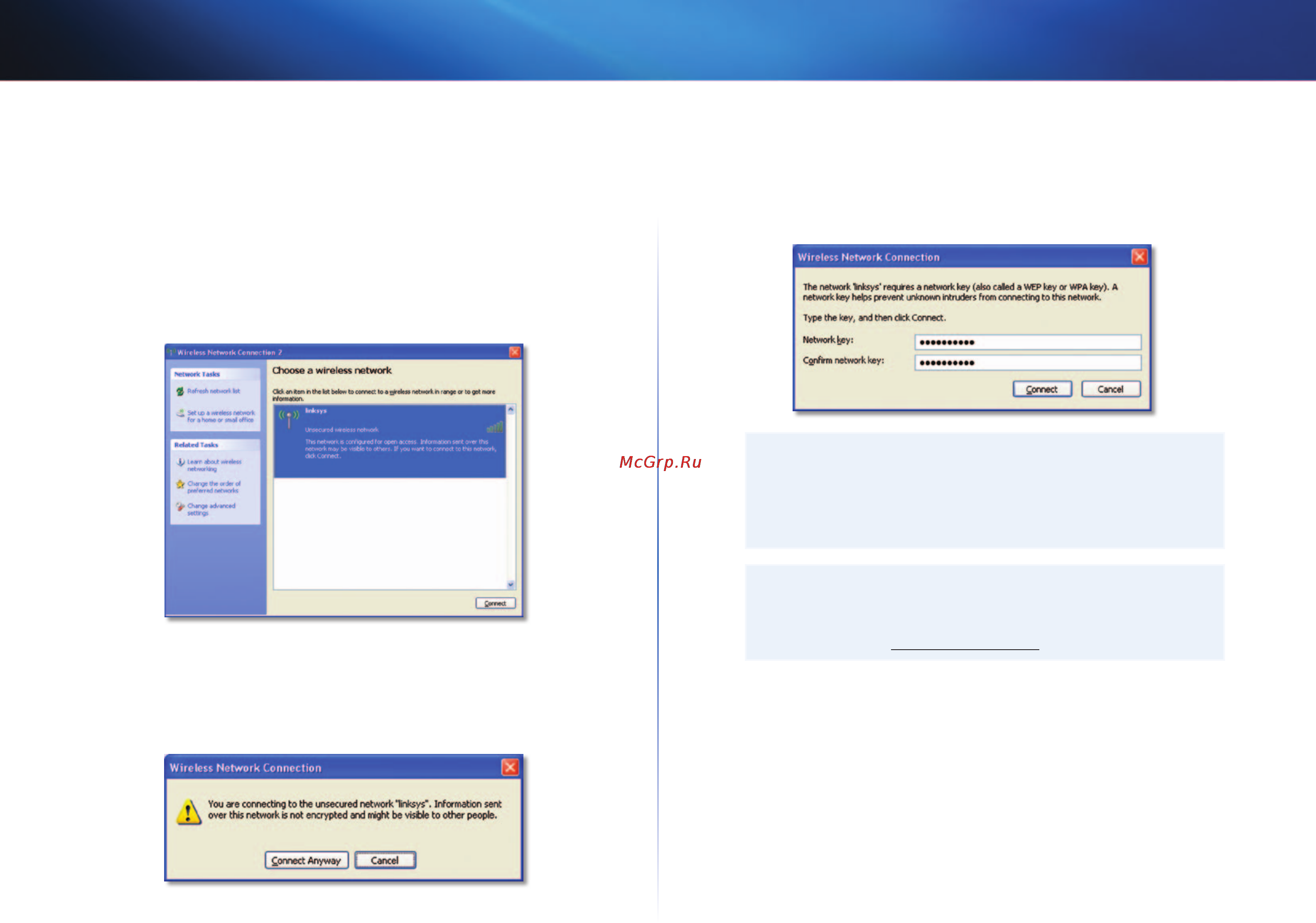 Linksys AE3000 [33/313] Konfigurace bezdrátové sítě windows xp