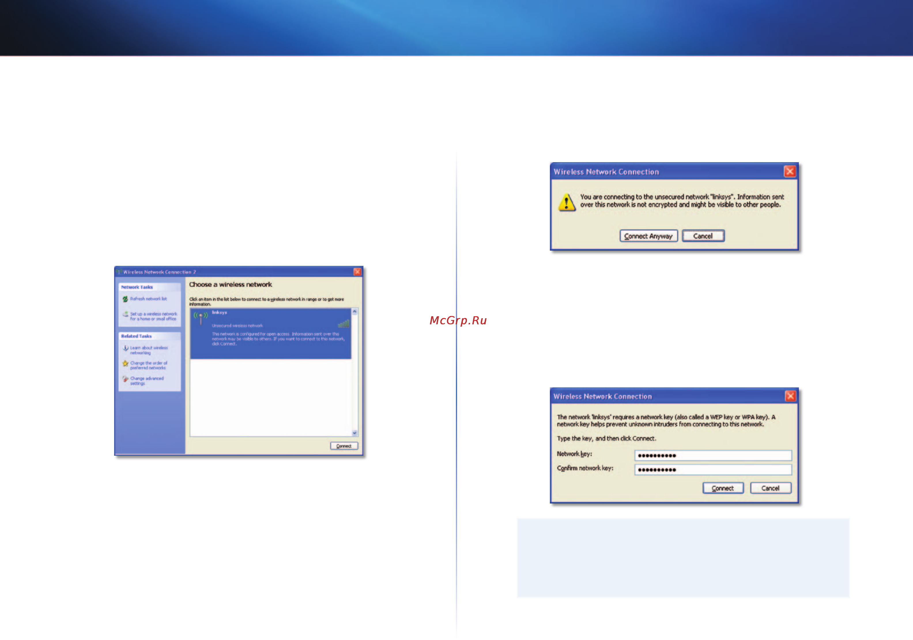 Linksys AE3000 [57/313] Konfiguration des wireless netzwerks windows xp