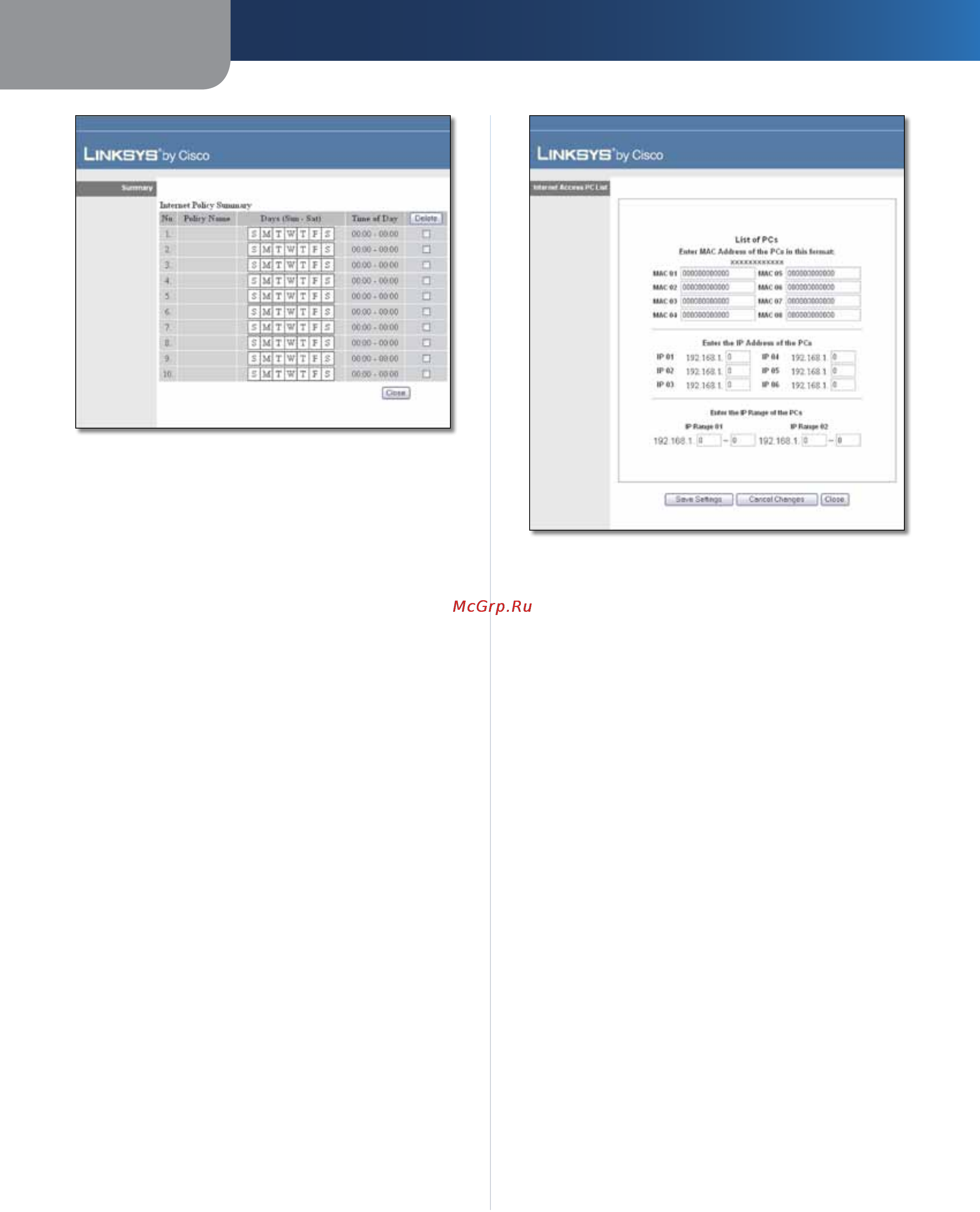 Linksys WRT120N [258/472] Configurazione avanzata