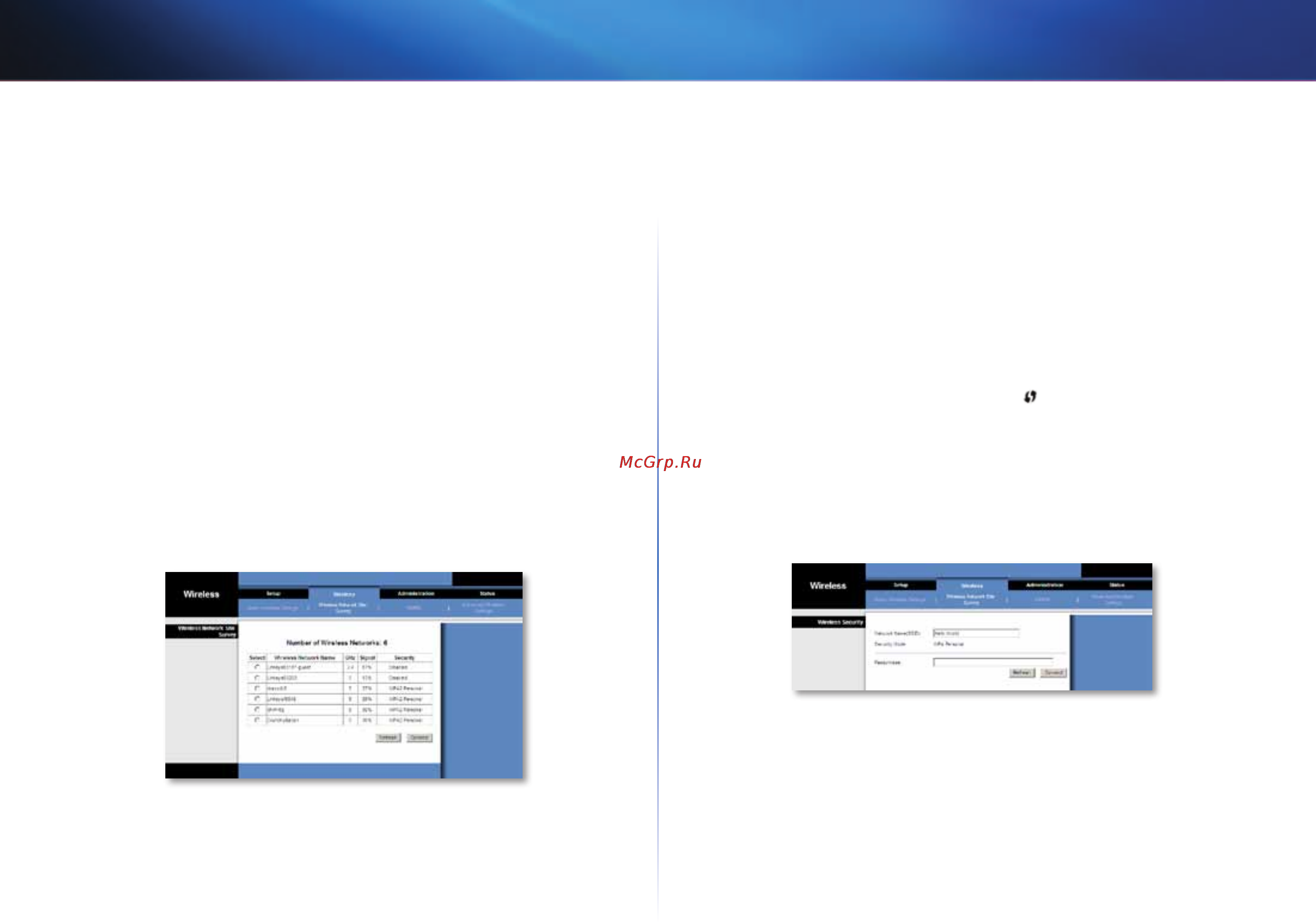 Linksys WES610N [137/546] Wireless network site survey sondeo del sitio inalámbrico