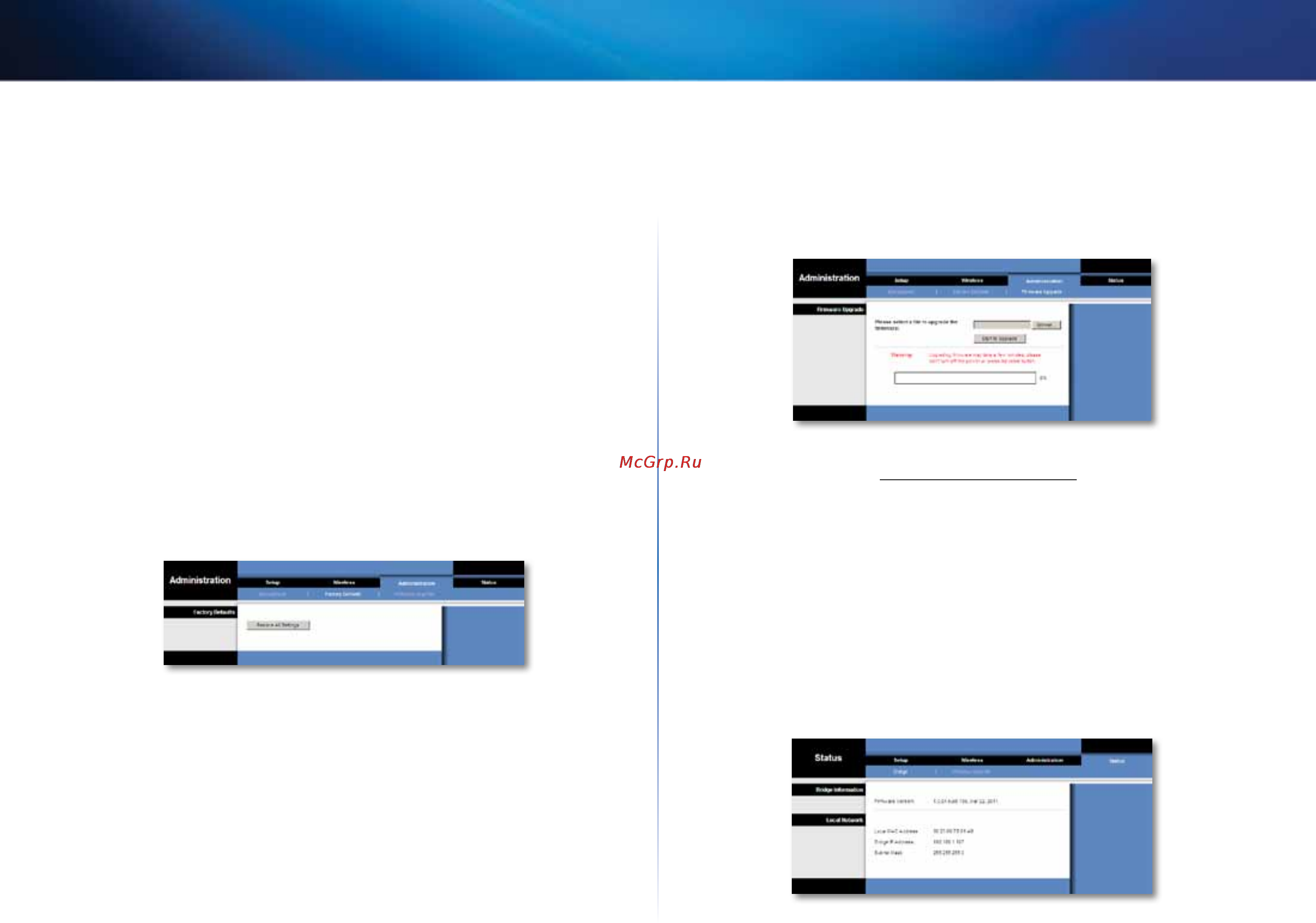 Linksys WES610N [16/546] Factory defaults